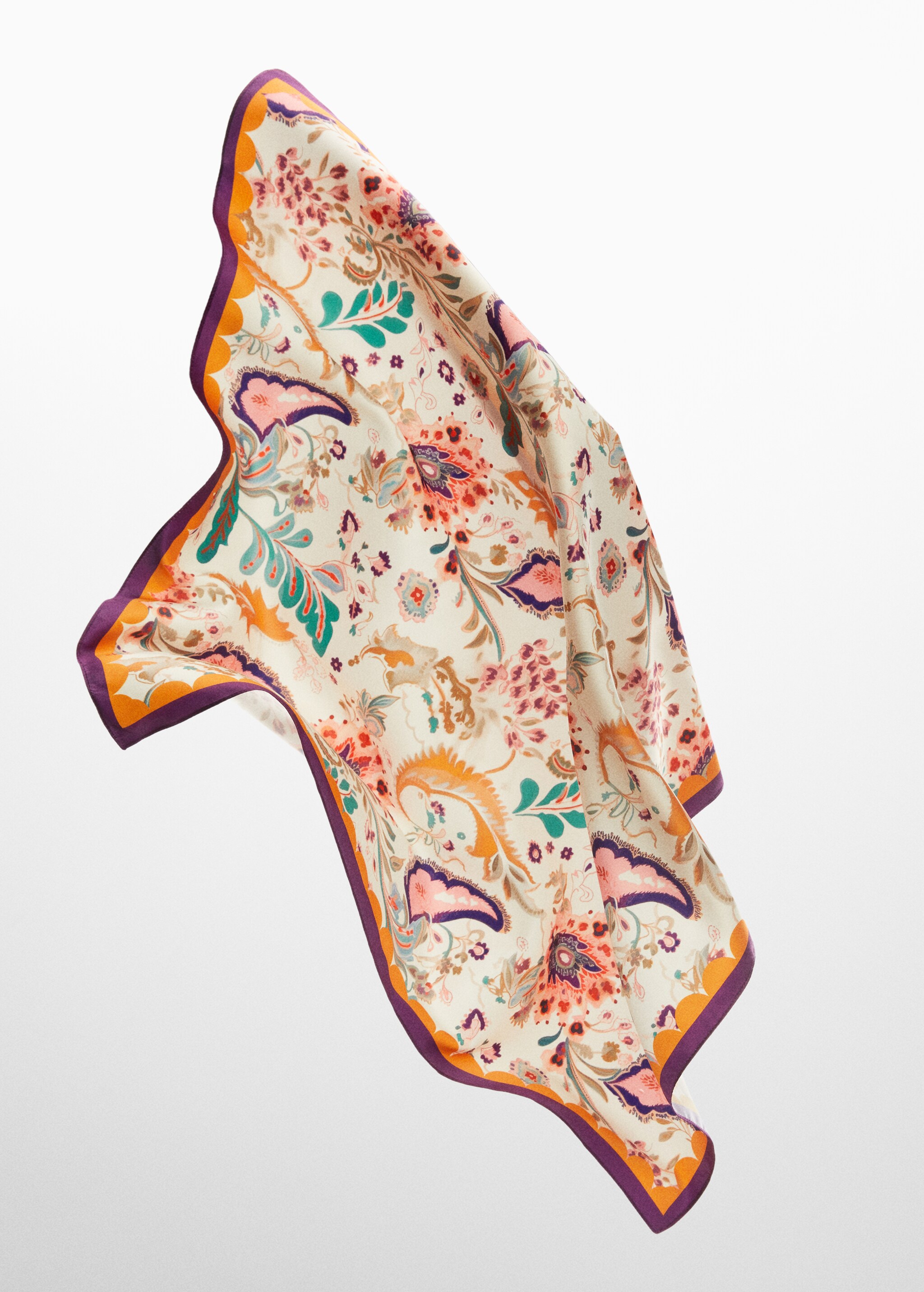 Floral printed scarf - Details of the article 5