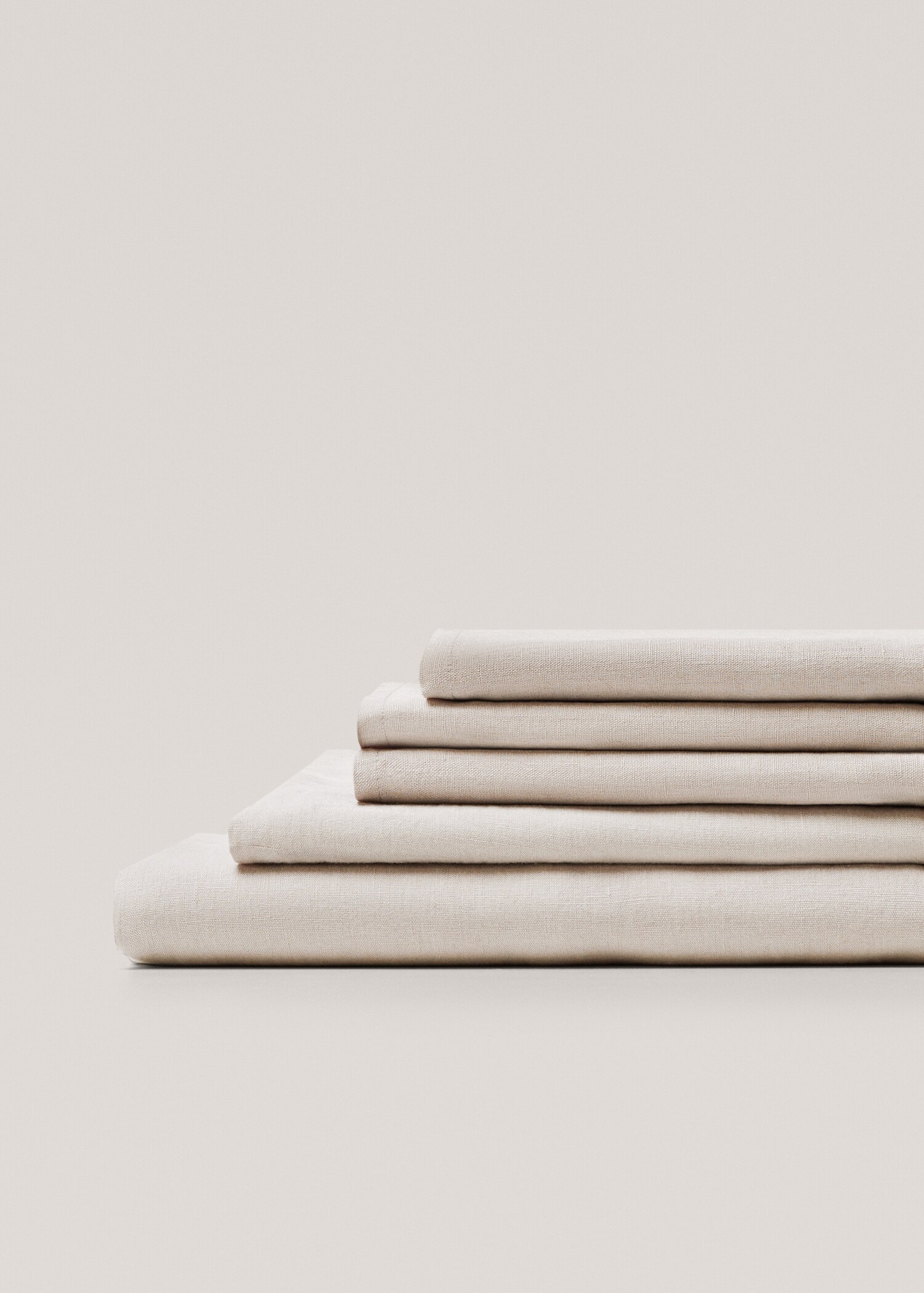 100% linen fitted sheet for king bed - Medium plane