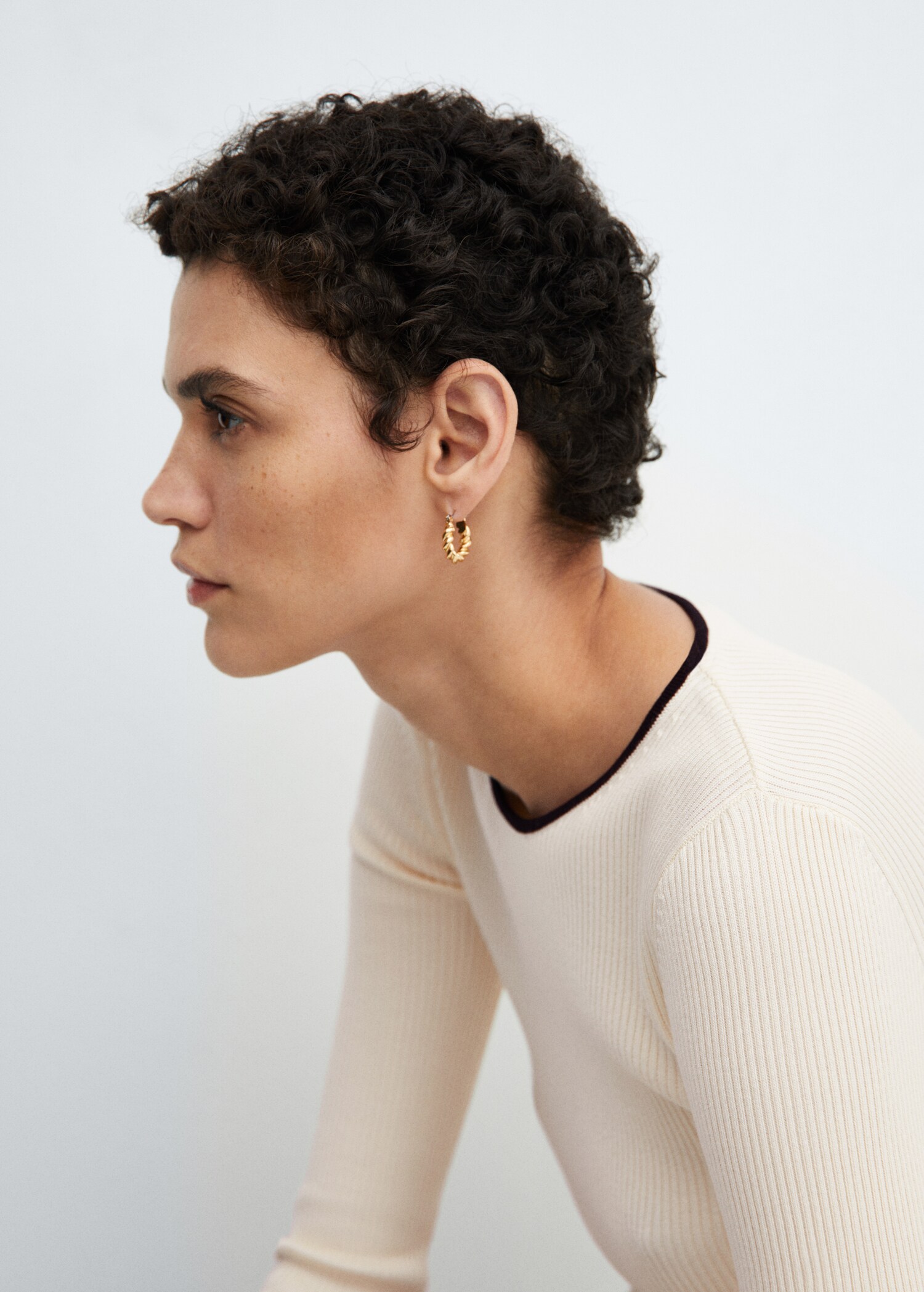 Contrast trim sweater - Детальніше про товар 1