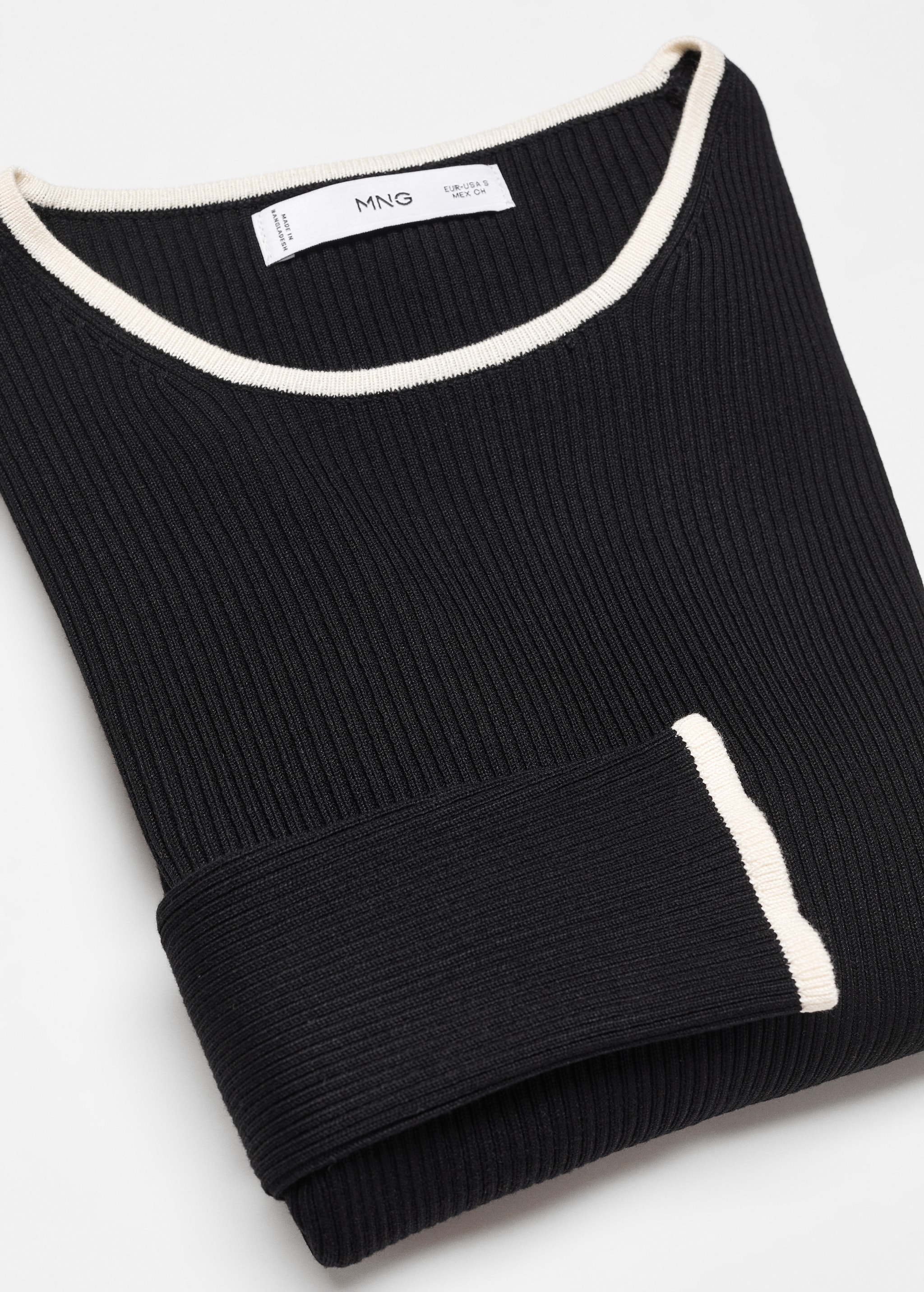 Contrast trim sweater - Details of the article 8