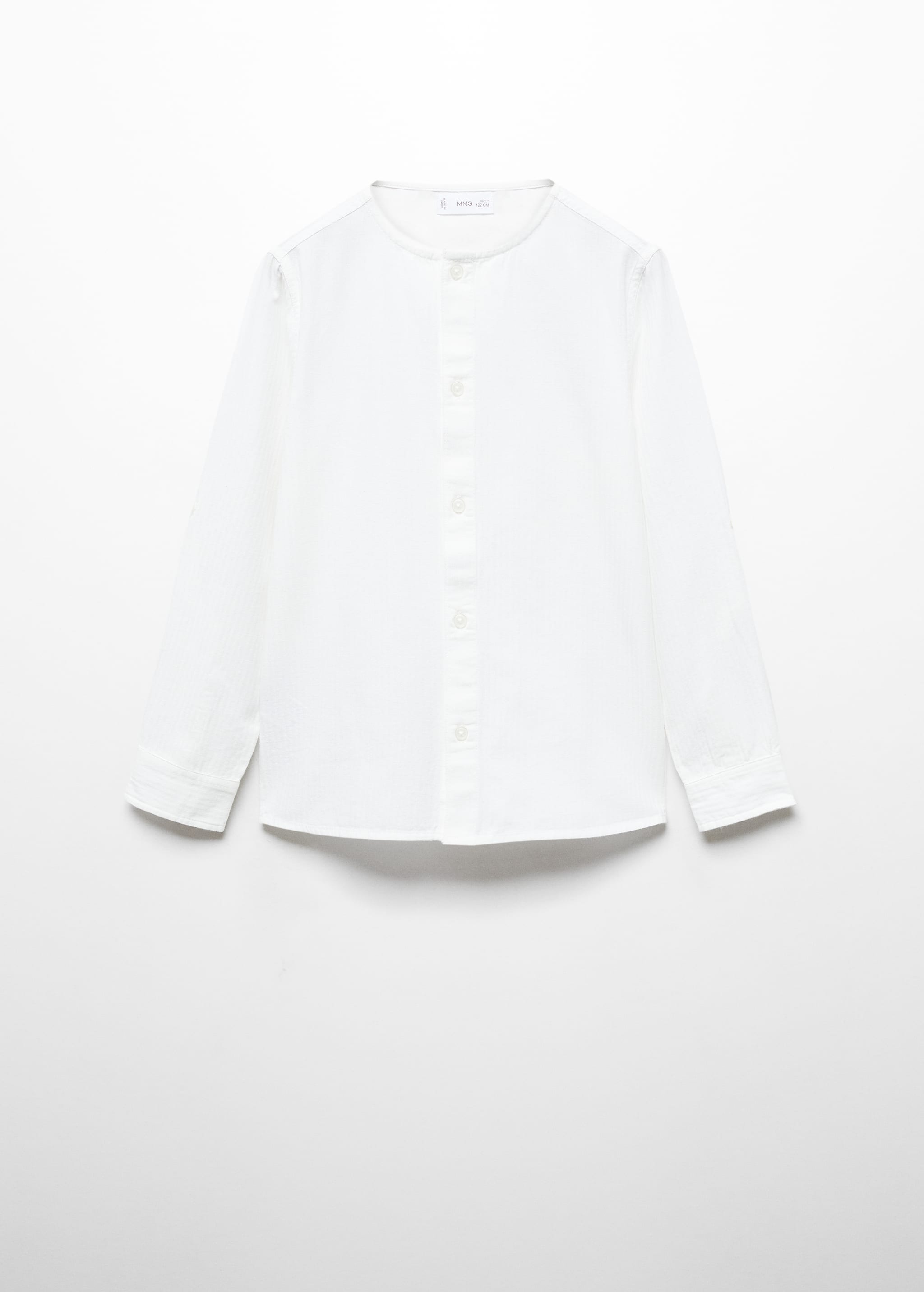Crew-neck cotton shirt - Article without model