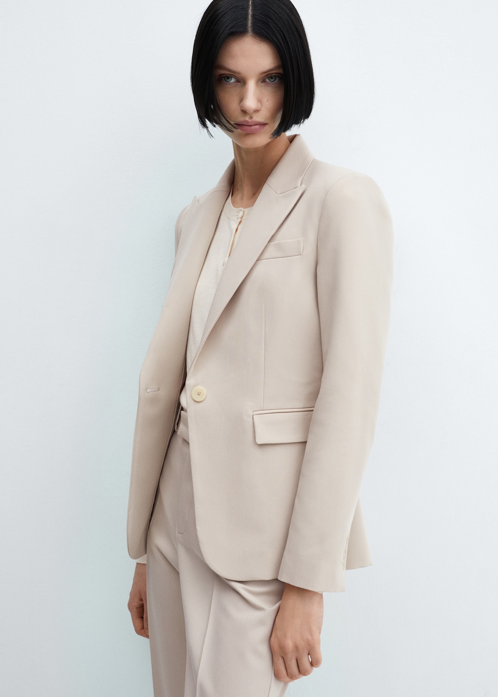Fitted suit jacket Women MANGO South Korea