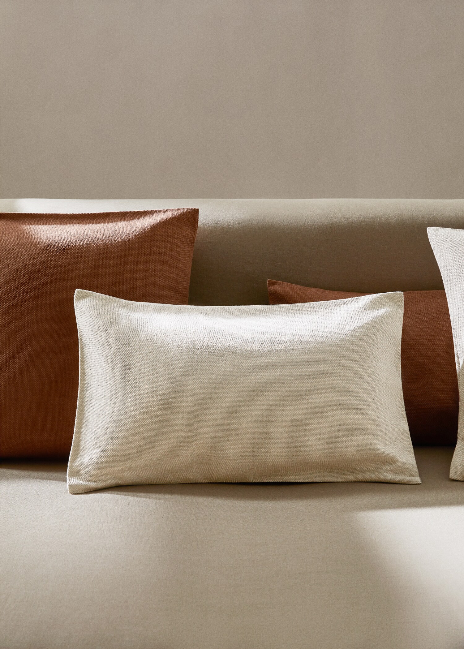 Textured cotton cushion case 30x50cm - Details of the article 7
