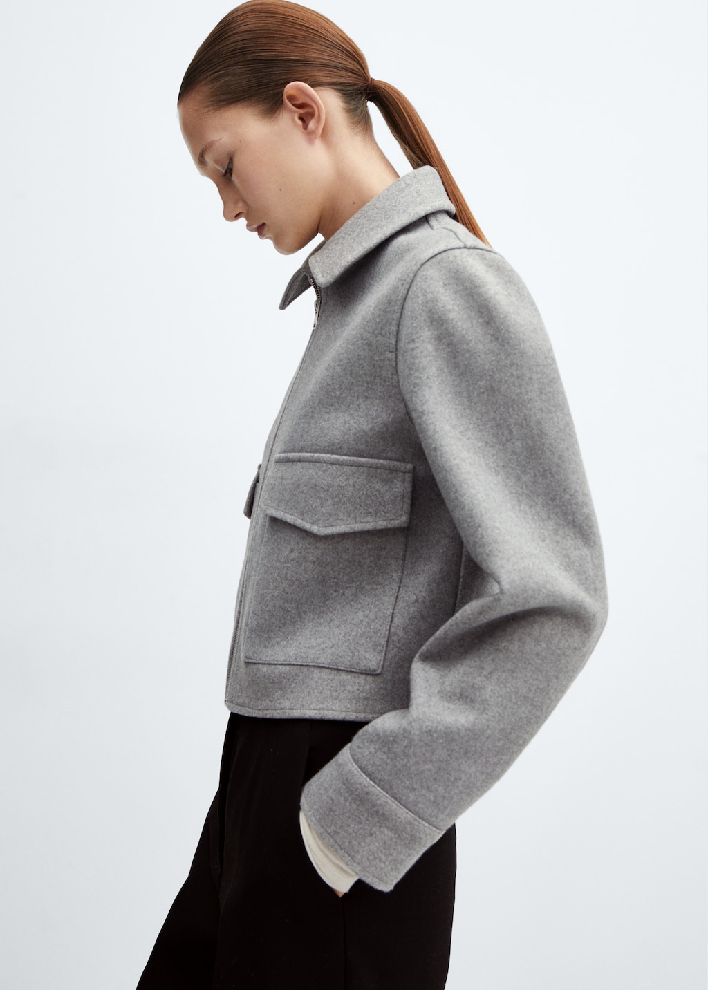 Jacket with zip pockets - Women | MANGO Kosovo Jacket with zip pockets - Women | MANGO Kosovo