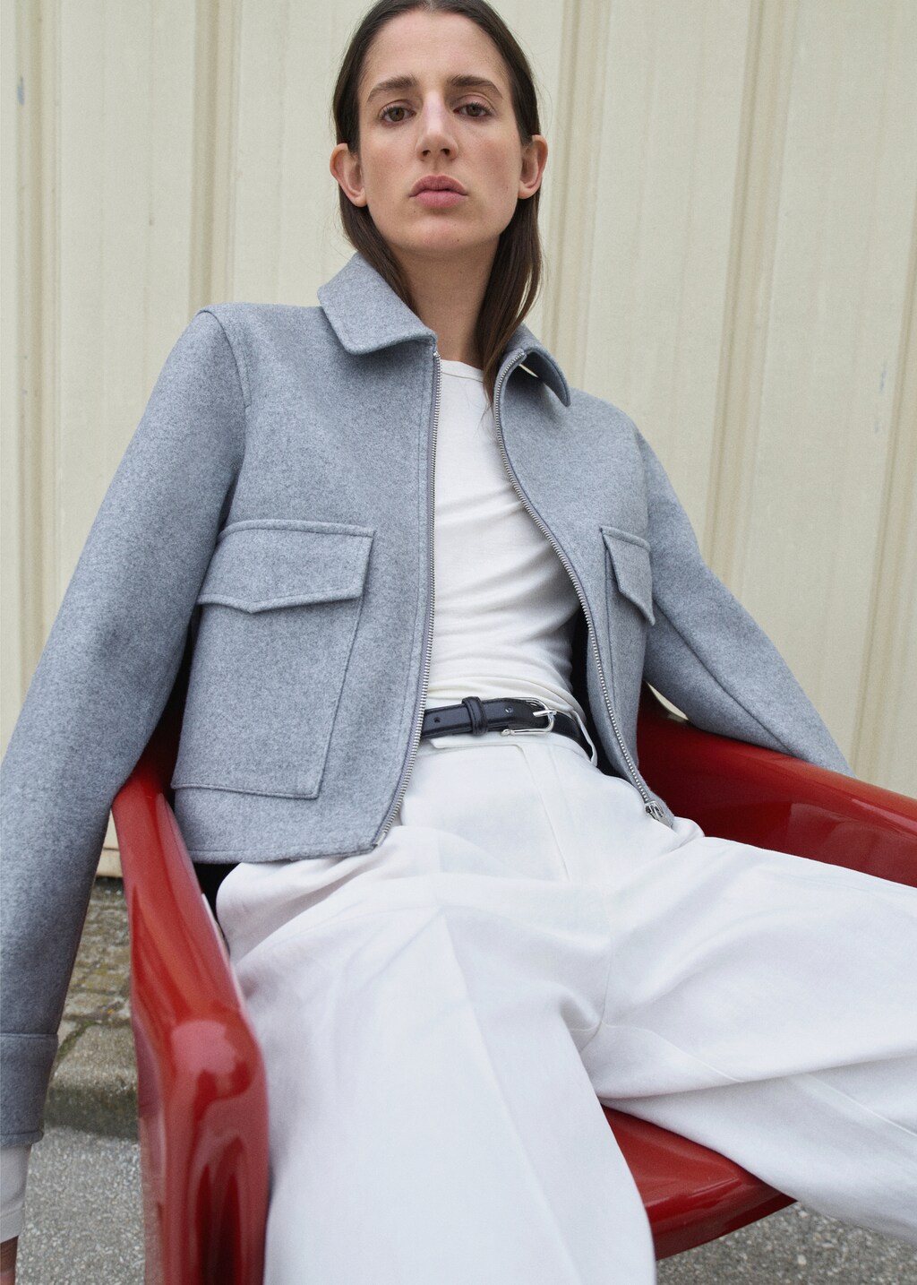Jacket with zip pockets | MANGO Kosovo