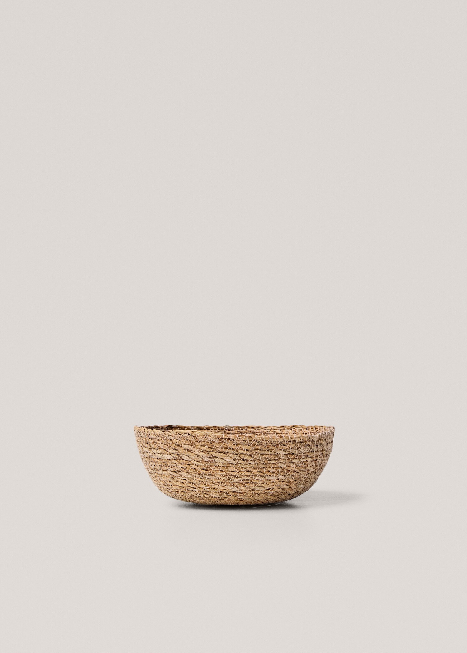 Round natural fibre basket 20x7cm - Article without model