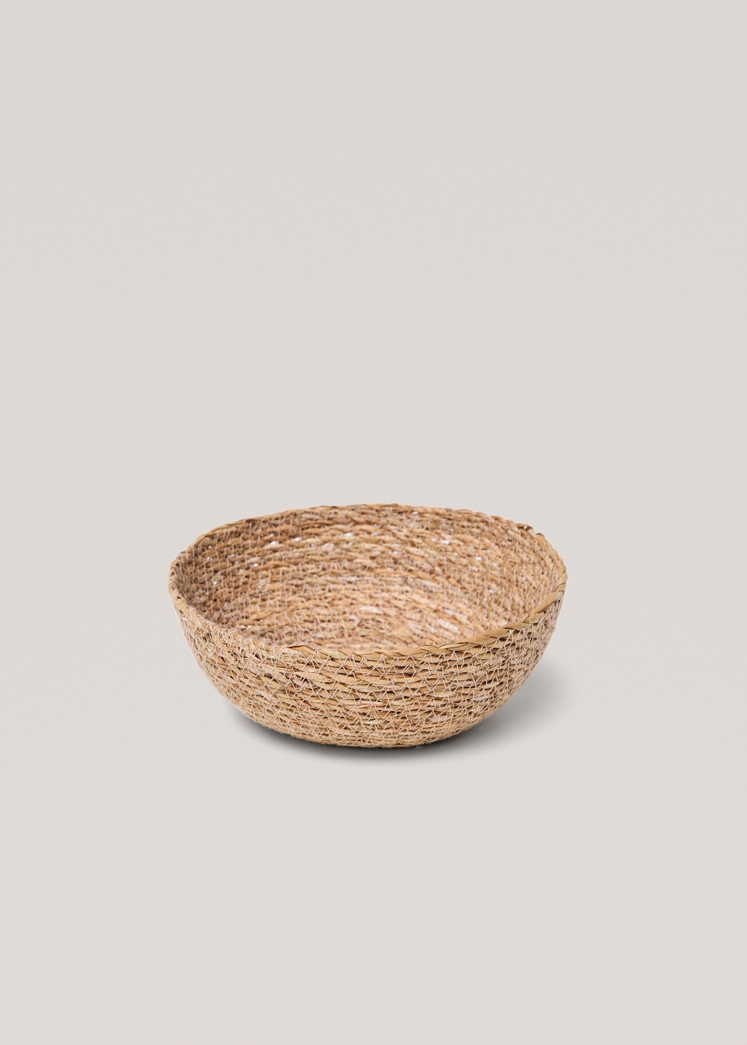 Round natural fibre basket 20x7cm - Details of the article 2