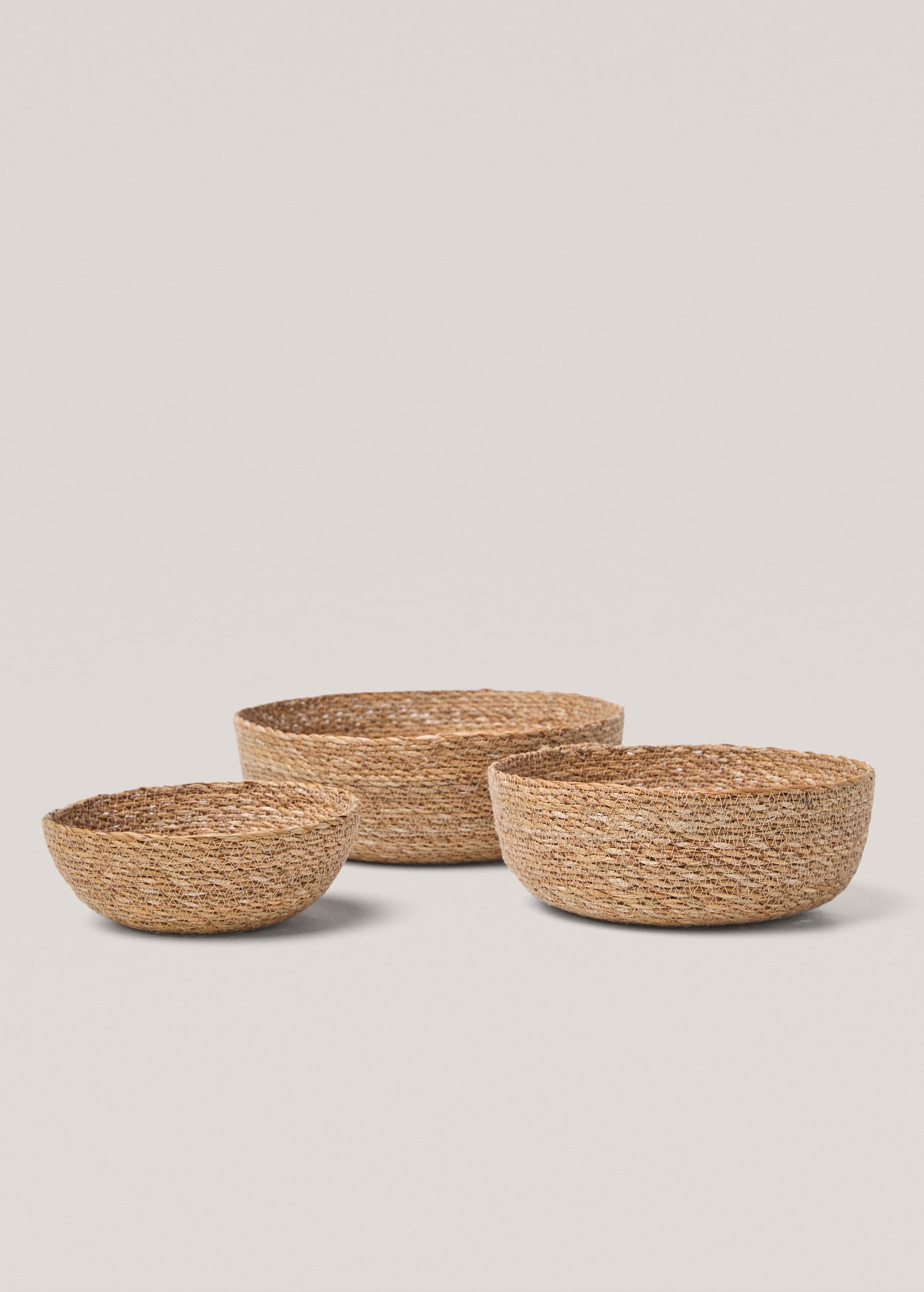 Round natural fibre basket 20x7cm - Details of the article 3