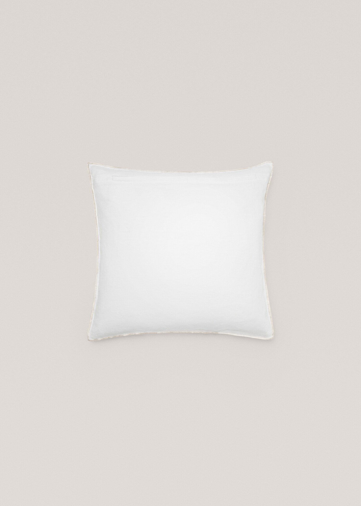 Linen cushion cover with trim 45x45cm - Details of the article 1