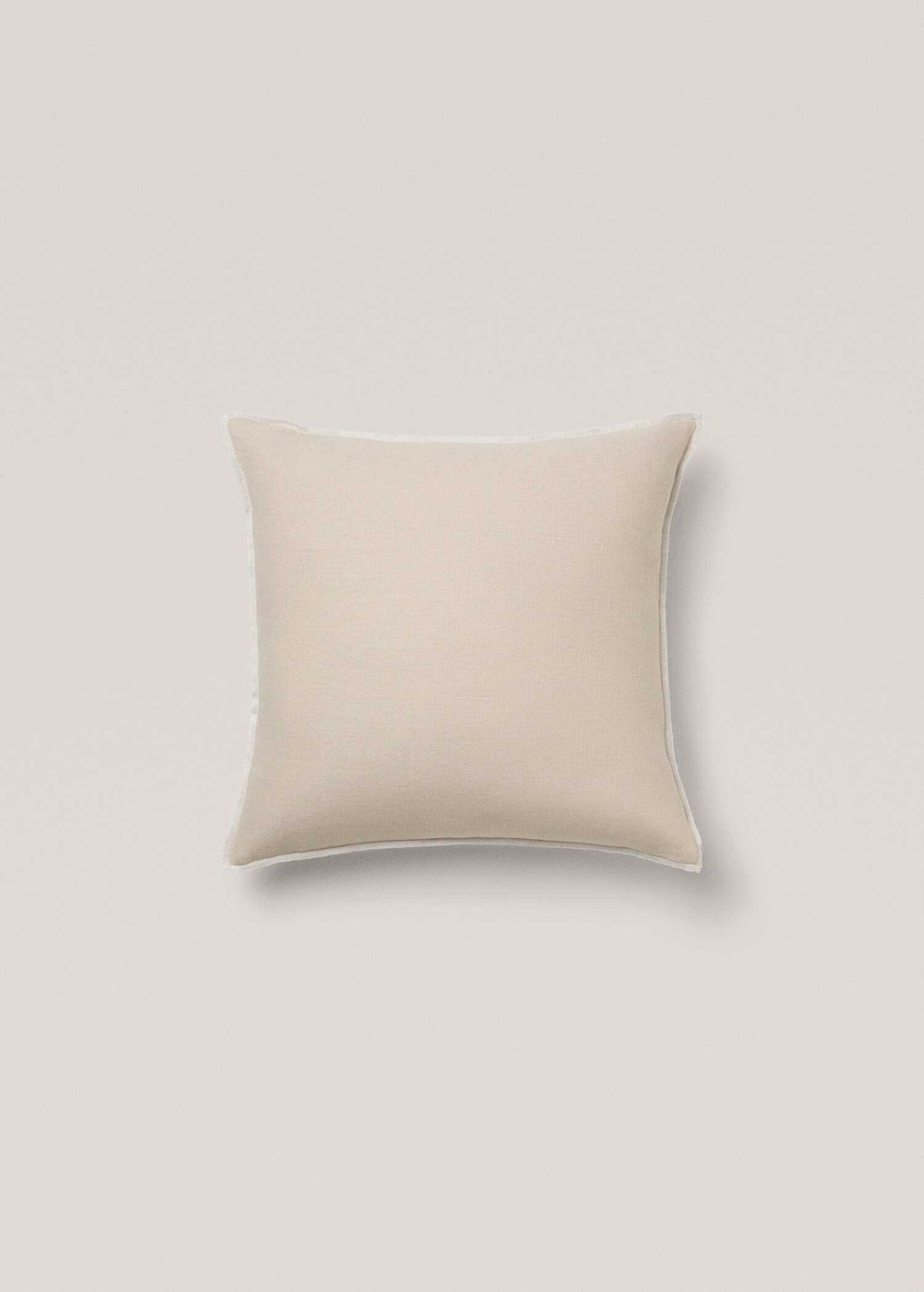 Housse coussin lin liseré 45x45 cm - Article sans modèle