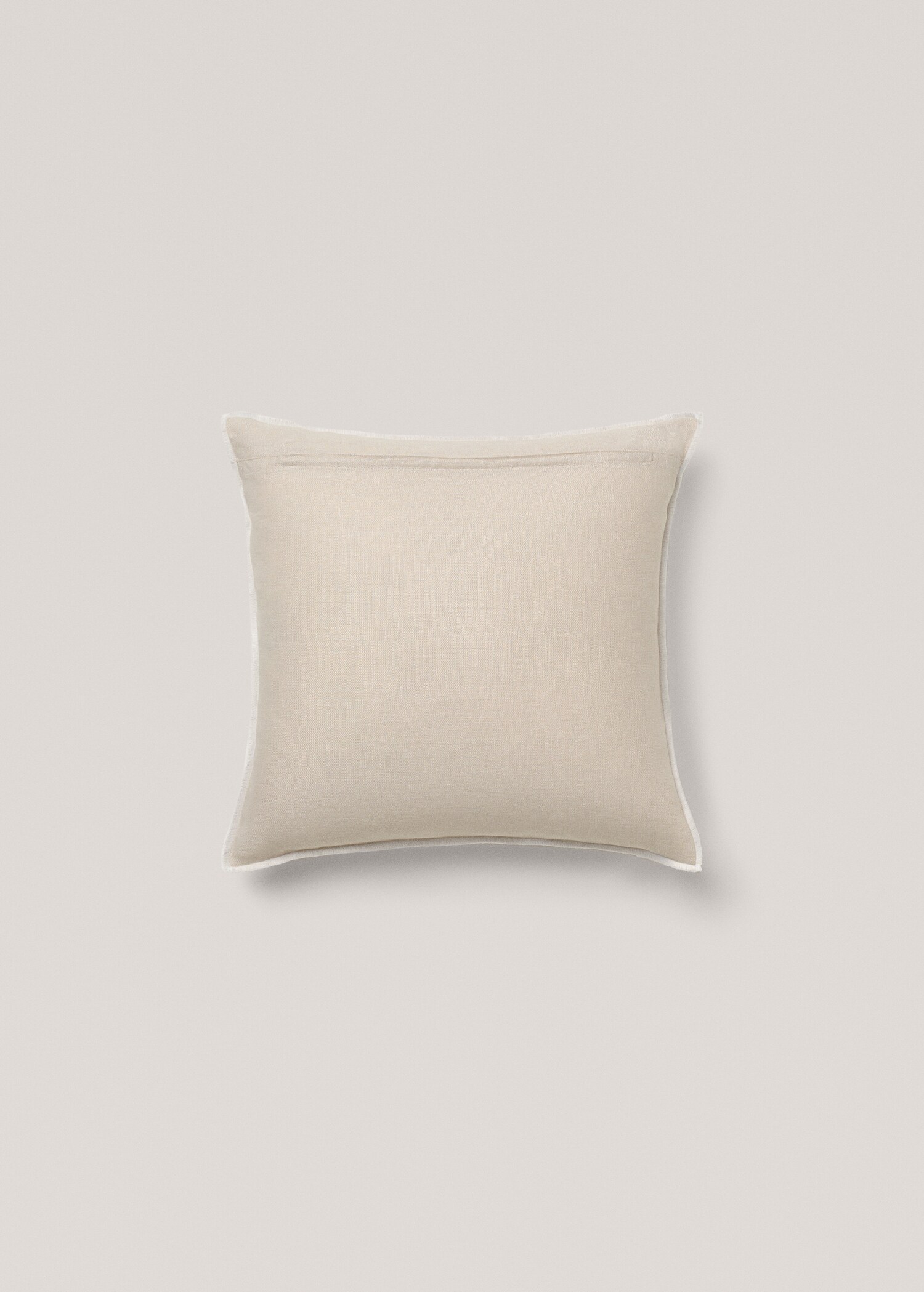 Linen cushion cover with trim 45x45cm - Details of the article 1
