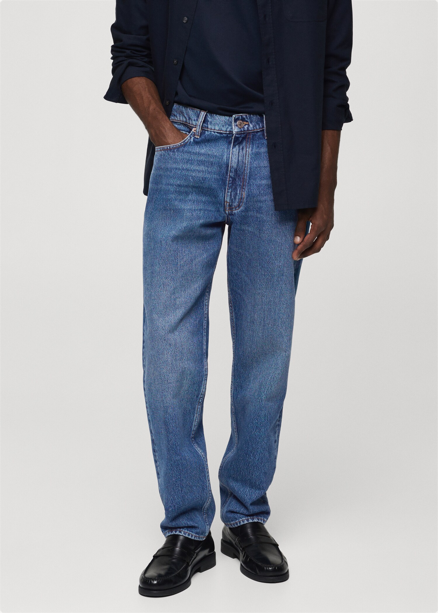 Jeans Bob straight fit - Plano medio