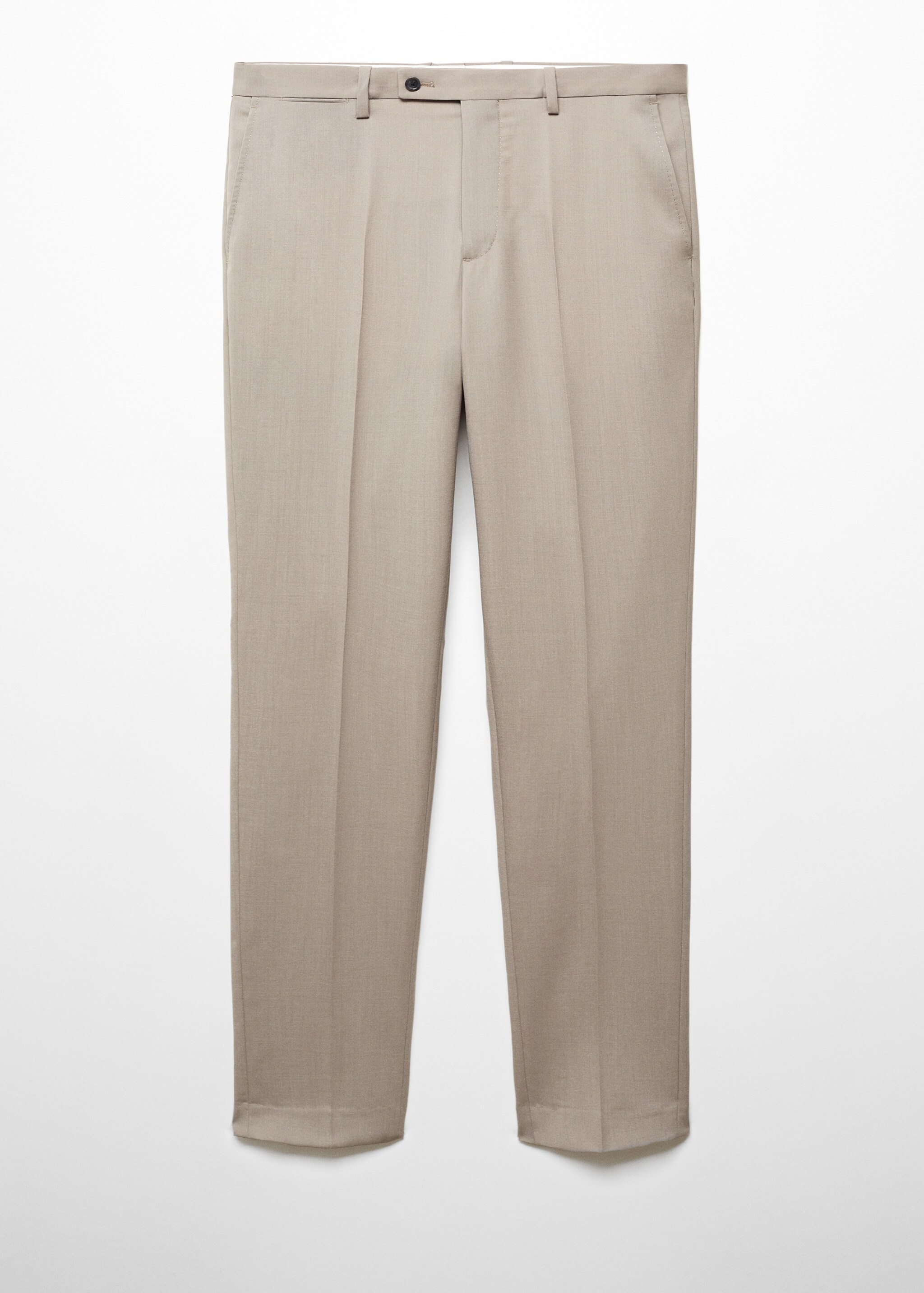 Slim fit wool suit trousers - Article without model