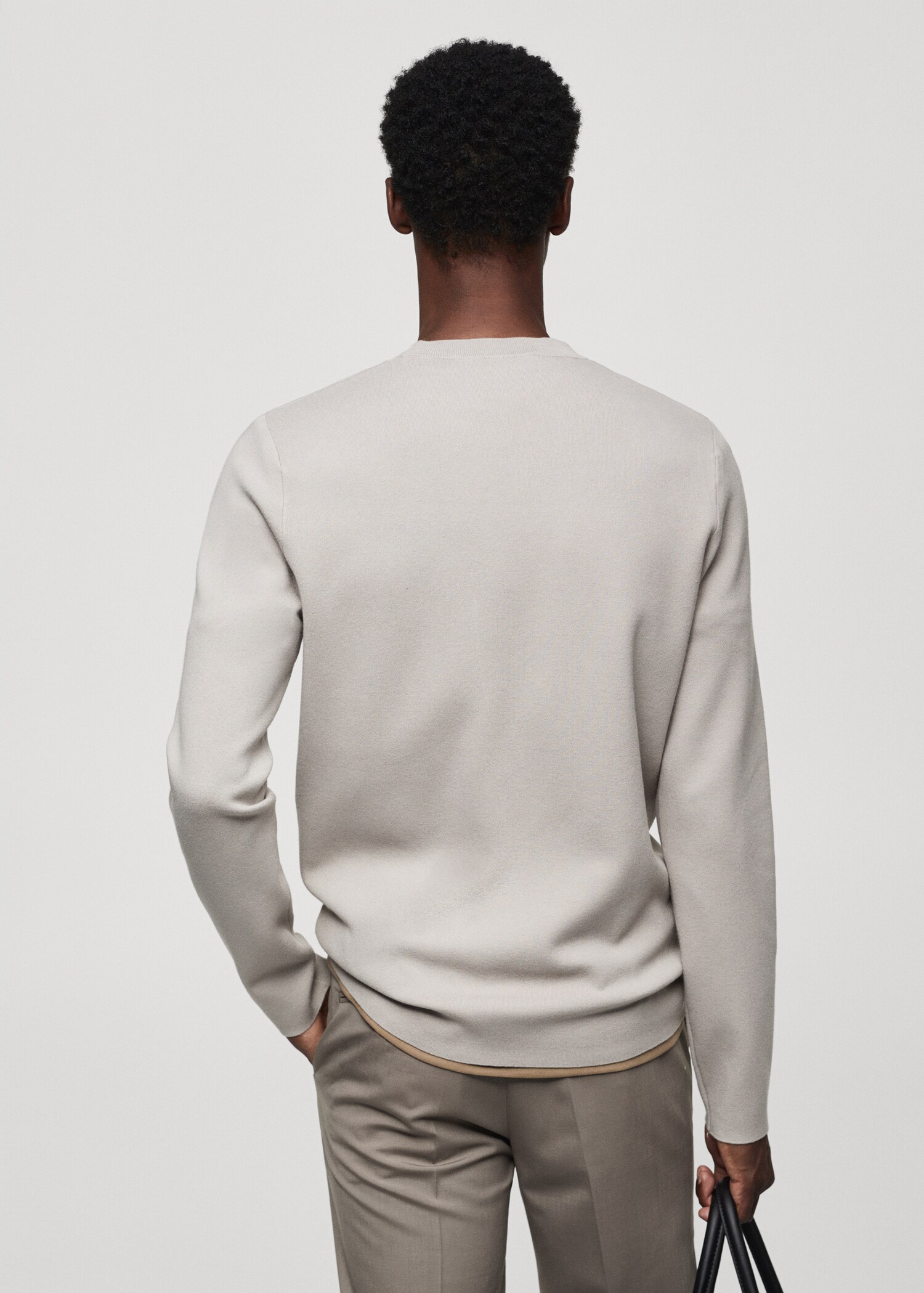 Pull-over maille fine thermorégulateur - Verso de l’article