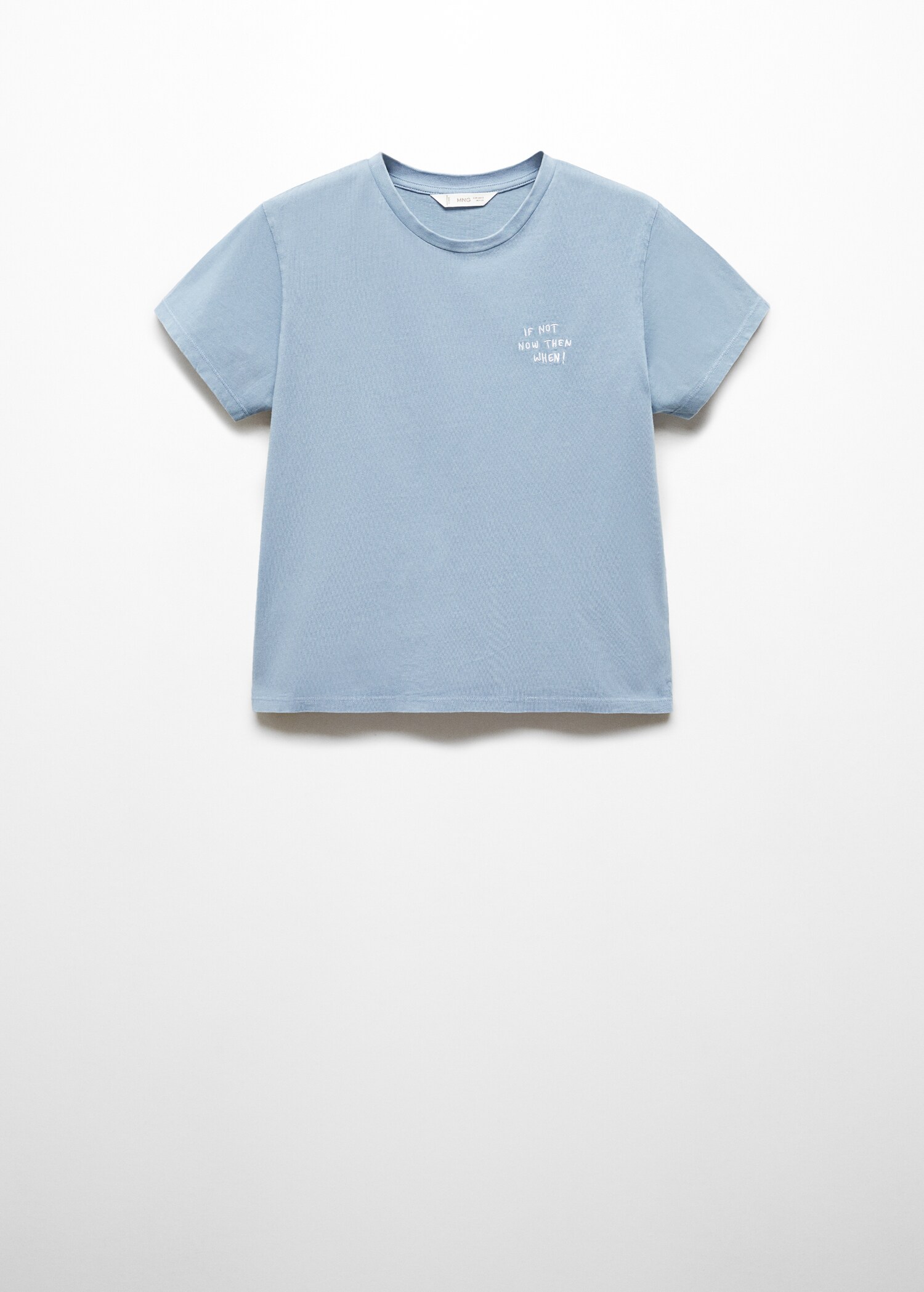 Embroidered message T-shirt - Article without model