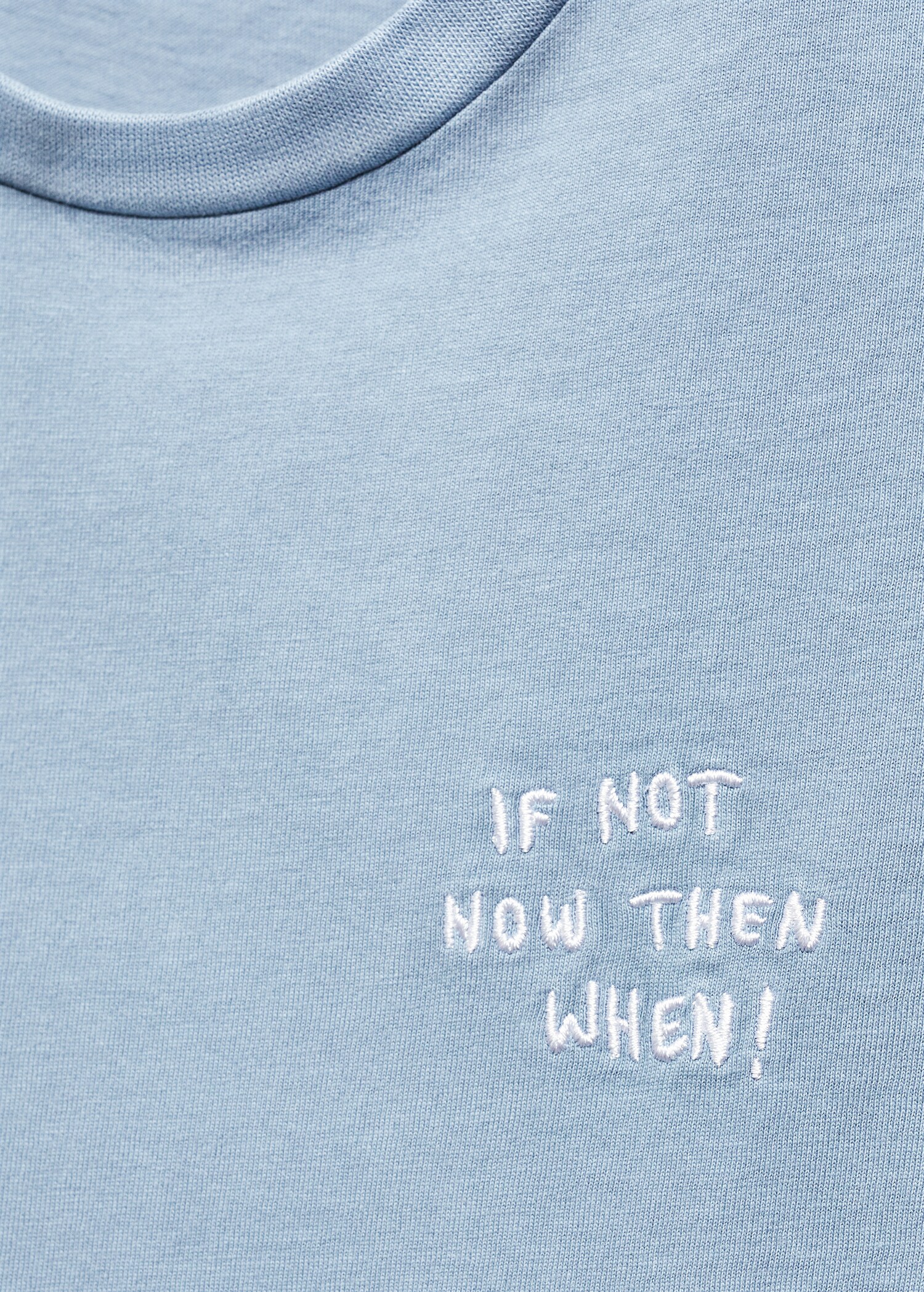 Embroidered message T-shirt - Details of the article 8