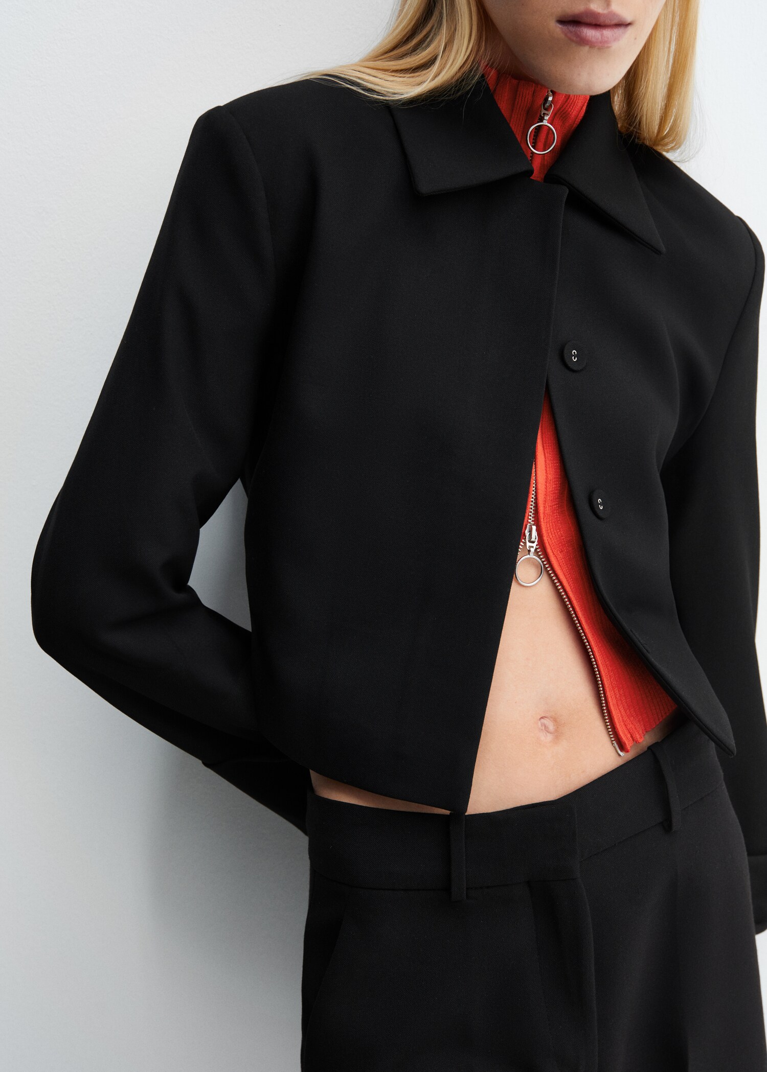 Chaqueta crop traje - Detalle del artículo 6