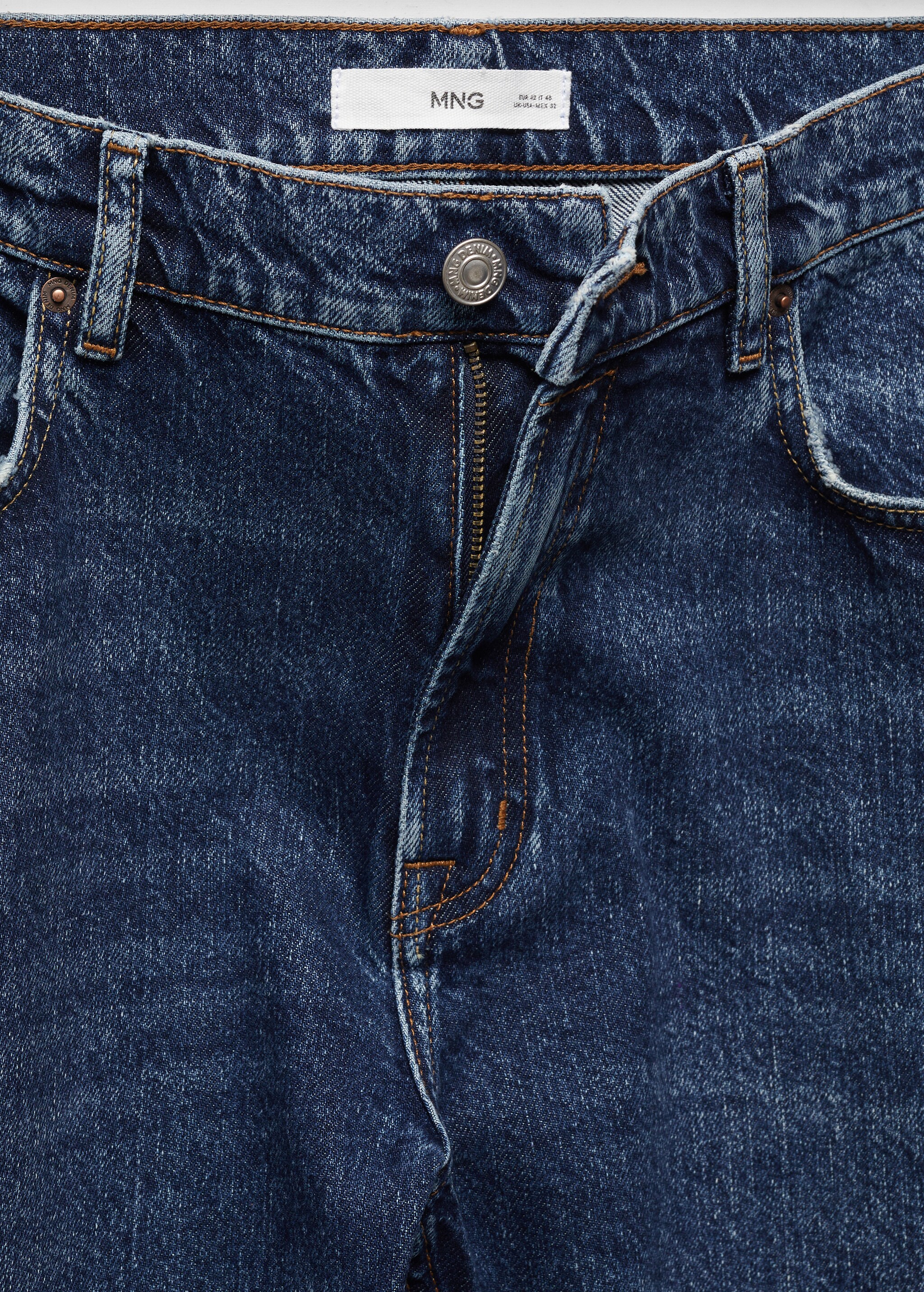 Regular fit dark wash jeans - Details of the article 8
