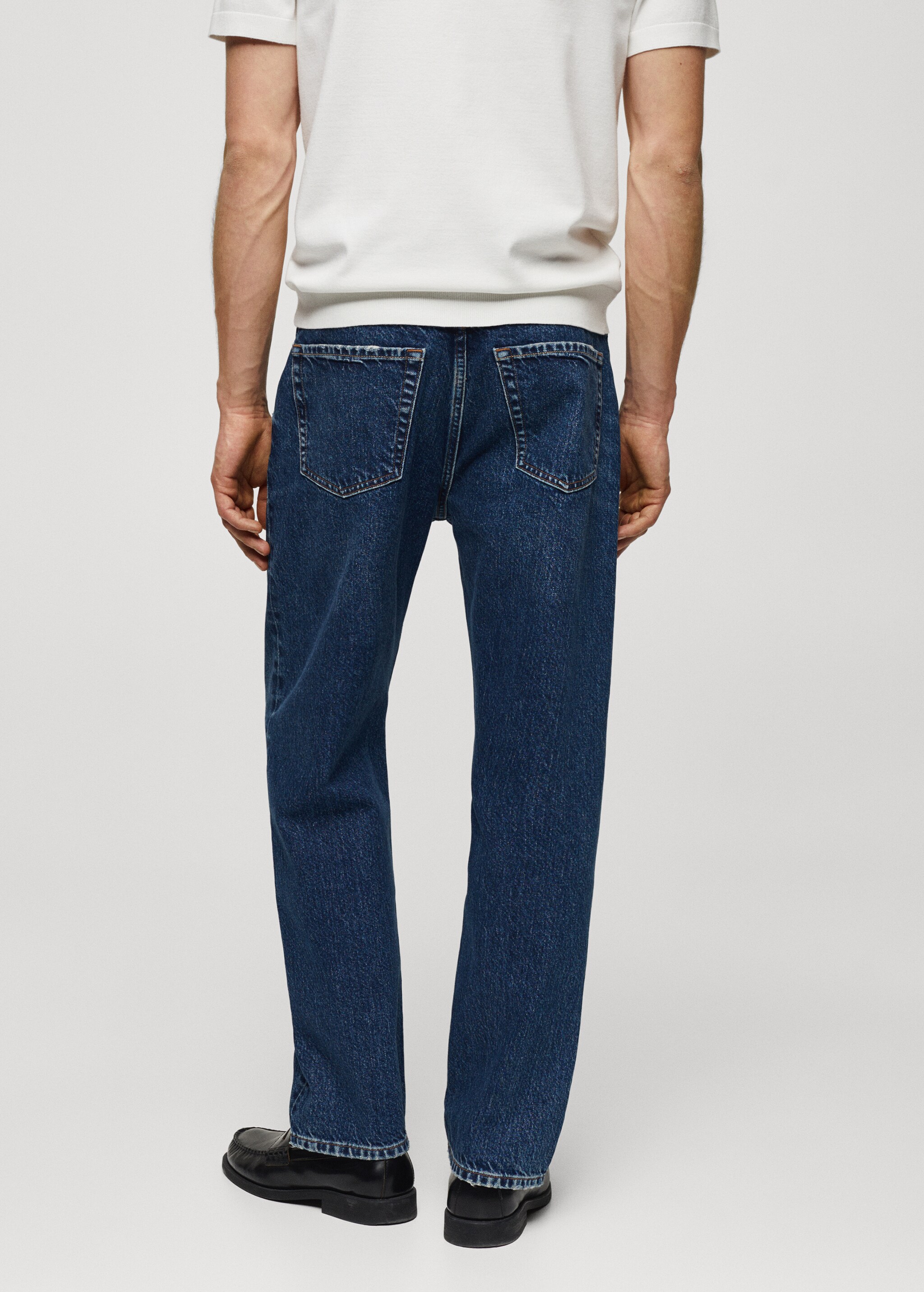 Regular fit dark wash jeans - Reverse of the article
