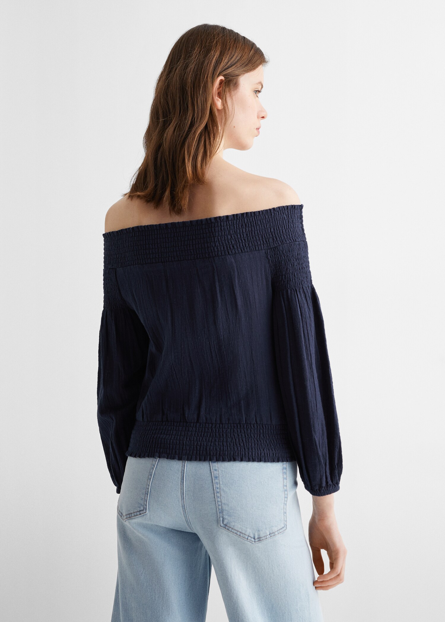 Blusa off-shoulder - Reverso del artículo