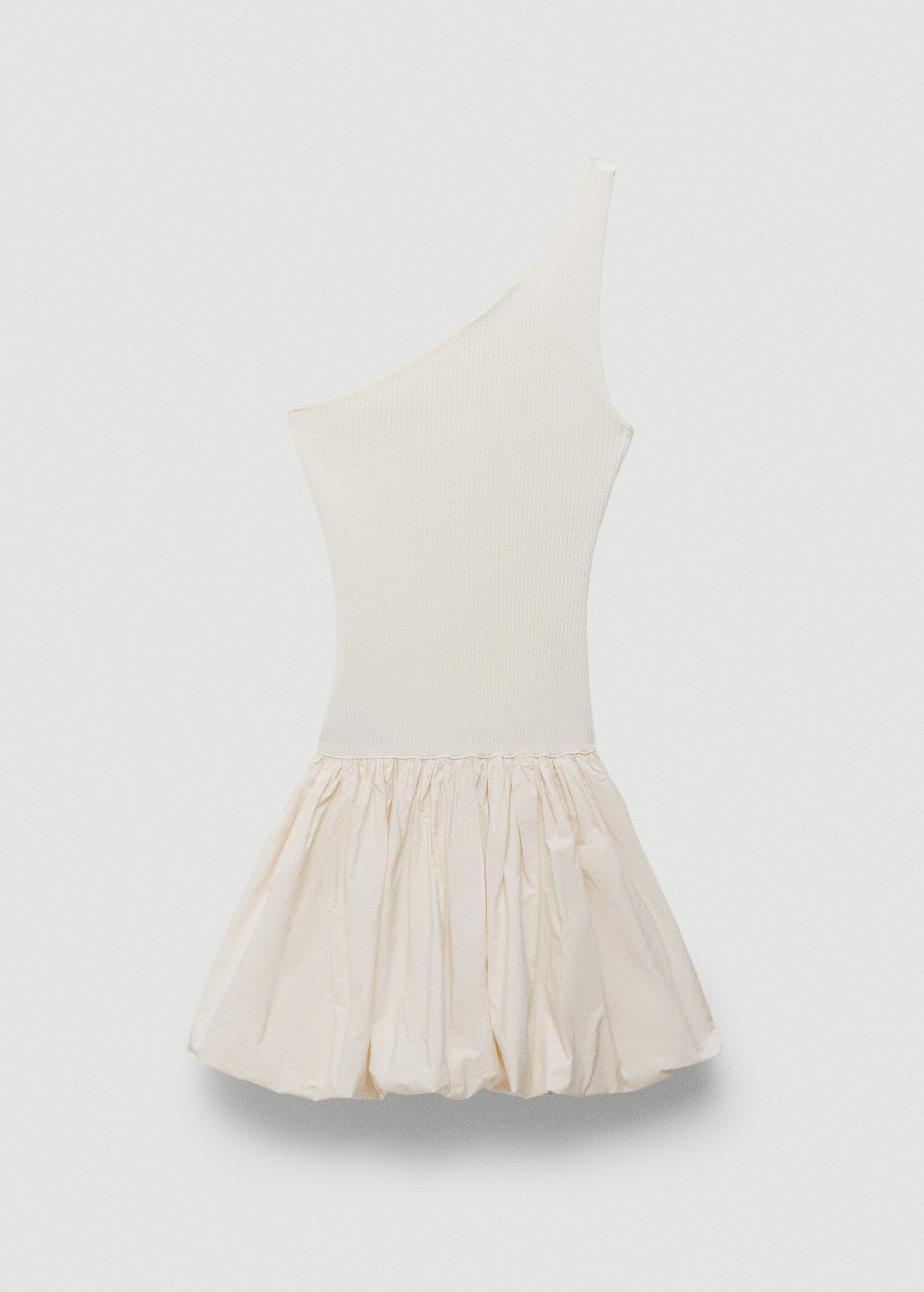 Korte jurk met bollende onderkant - Artikel zonder model