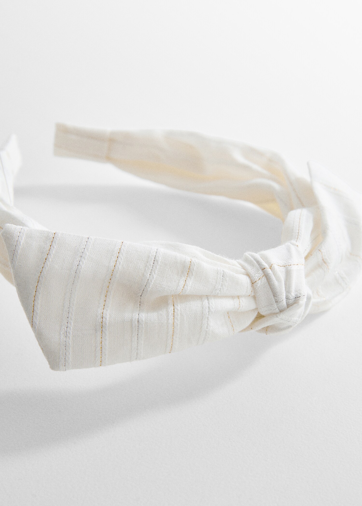 Striped headband with knot - Medium plane