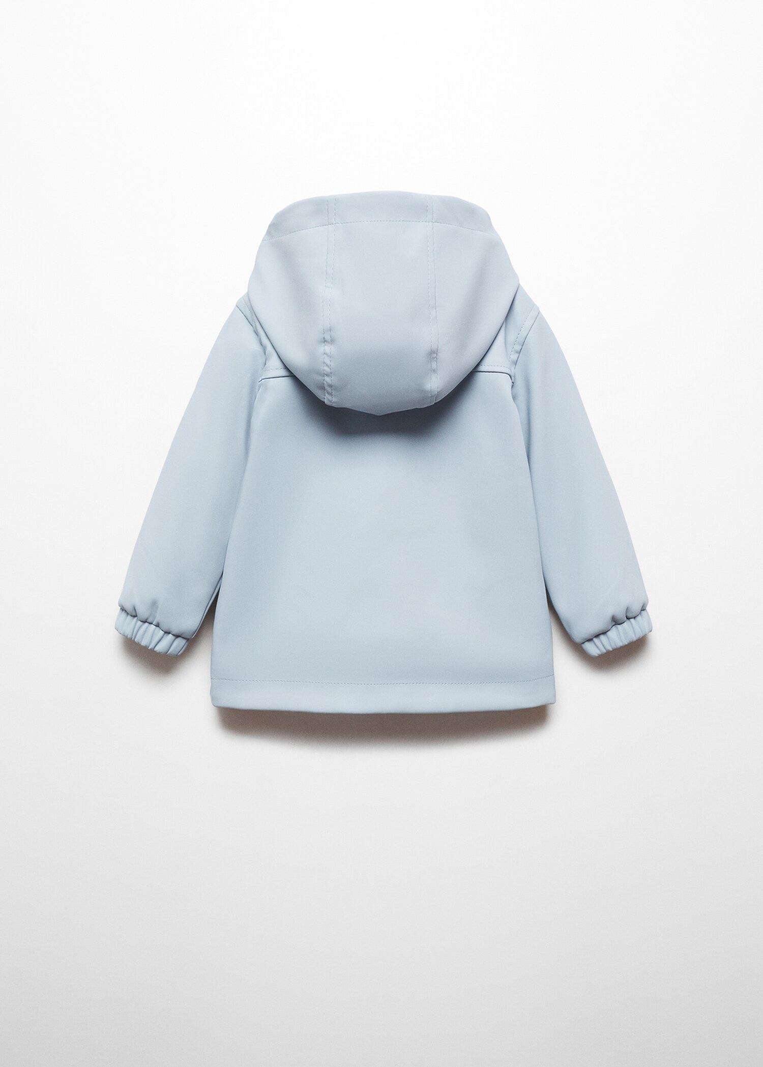 Hooded water-repellent parka - Зворотна сторона товару