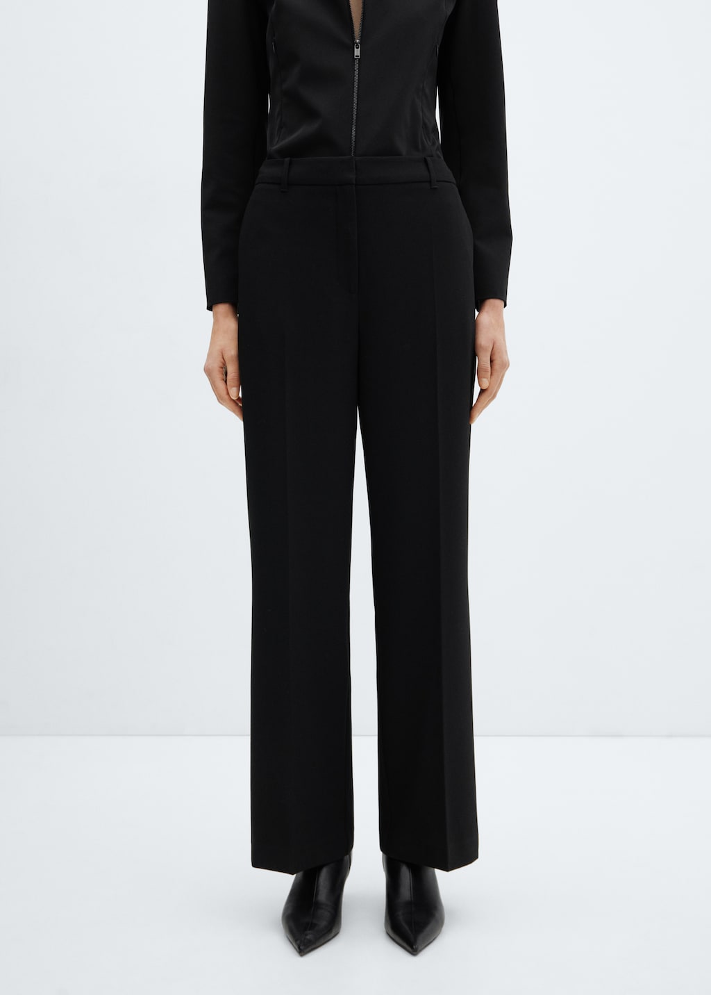 Mango Wideleg-Hose mit niedrigem Bund