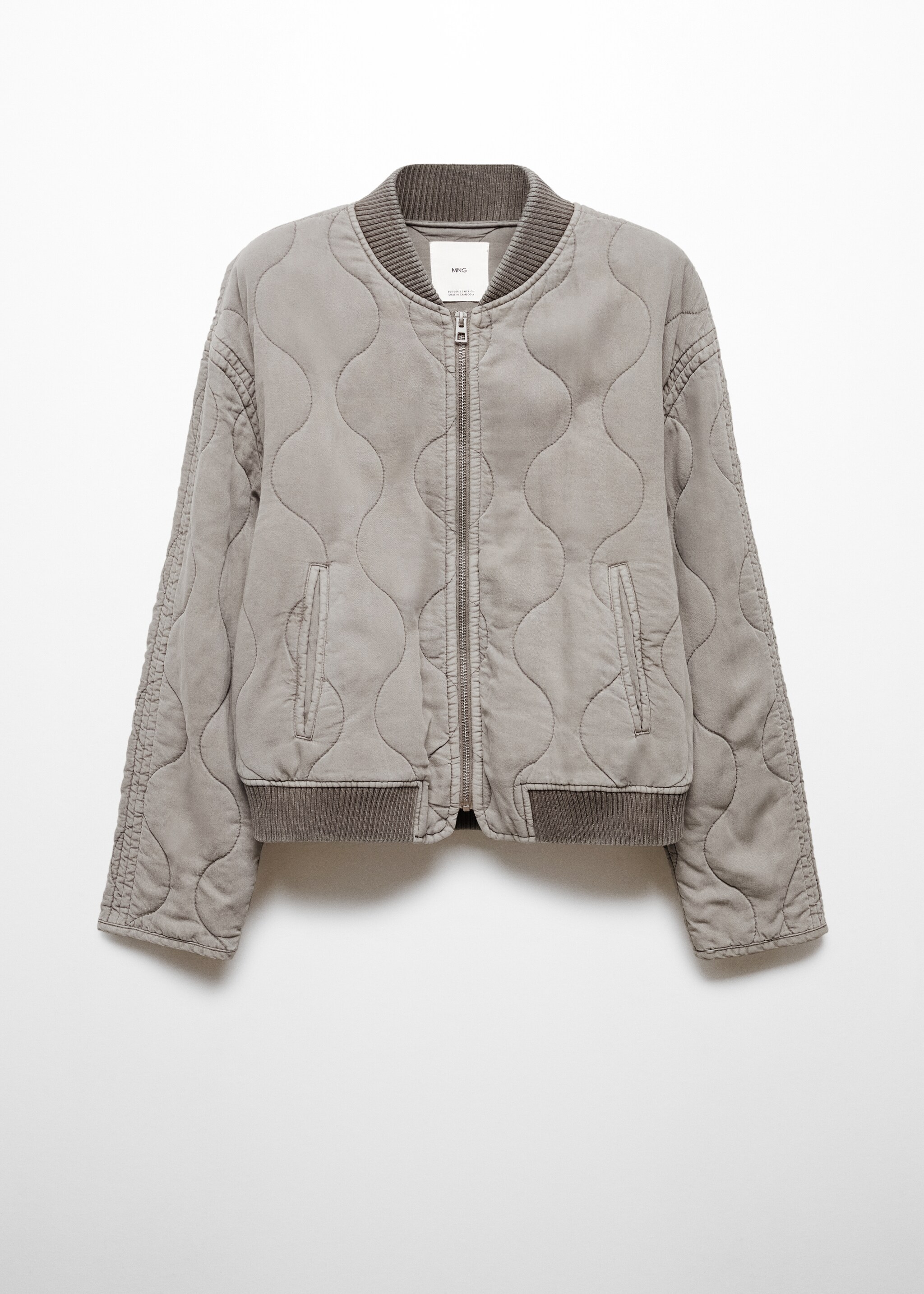 Quilted bomber jacket - Article without model