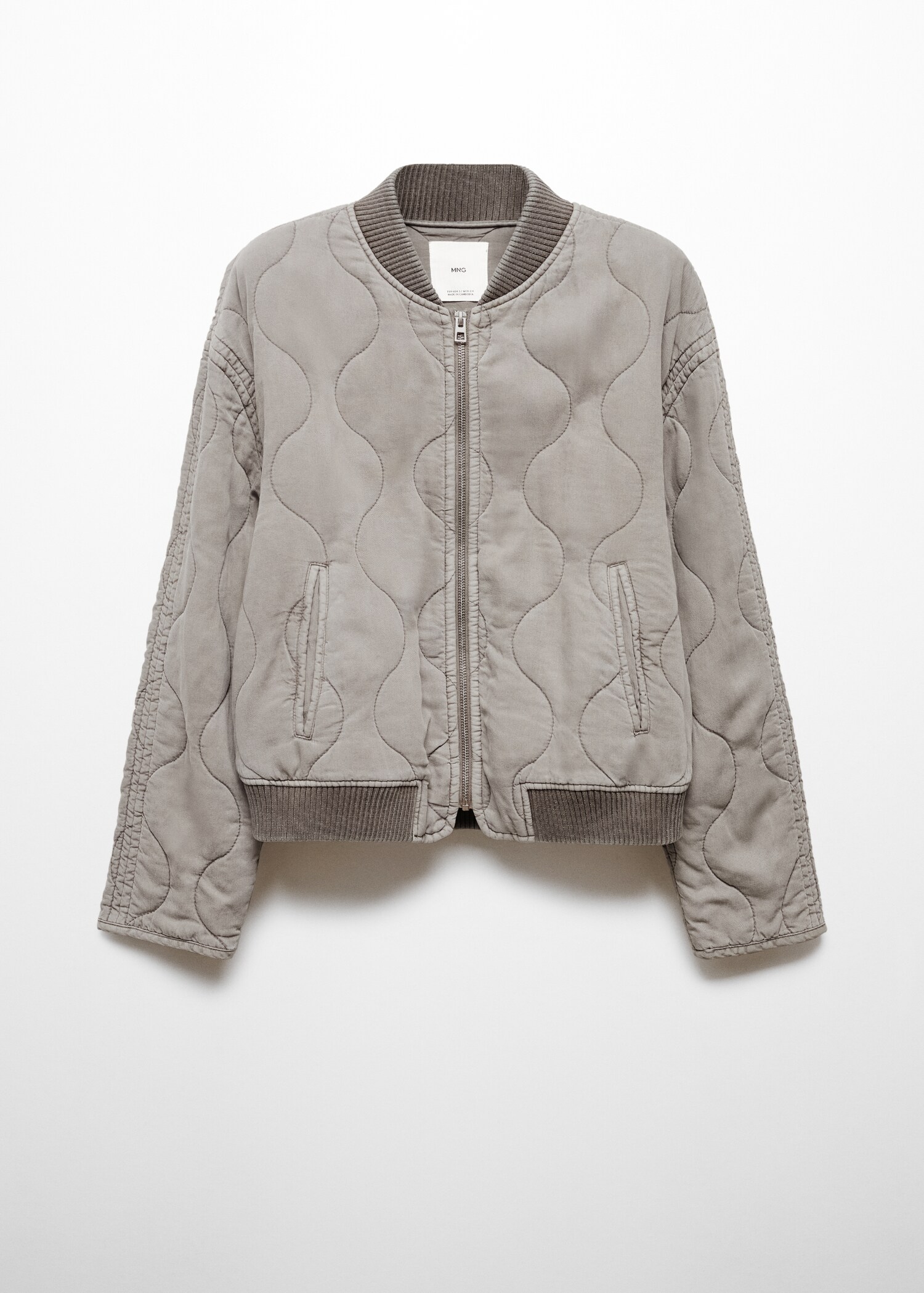 Quilted bomber jacket - Article without model