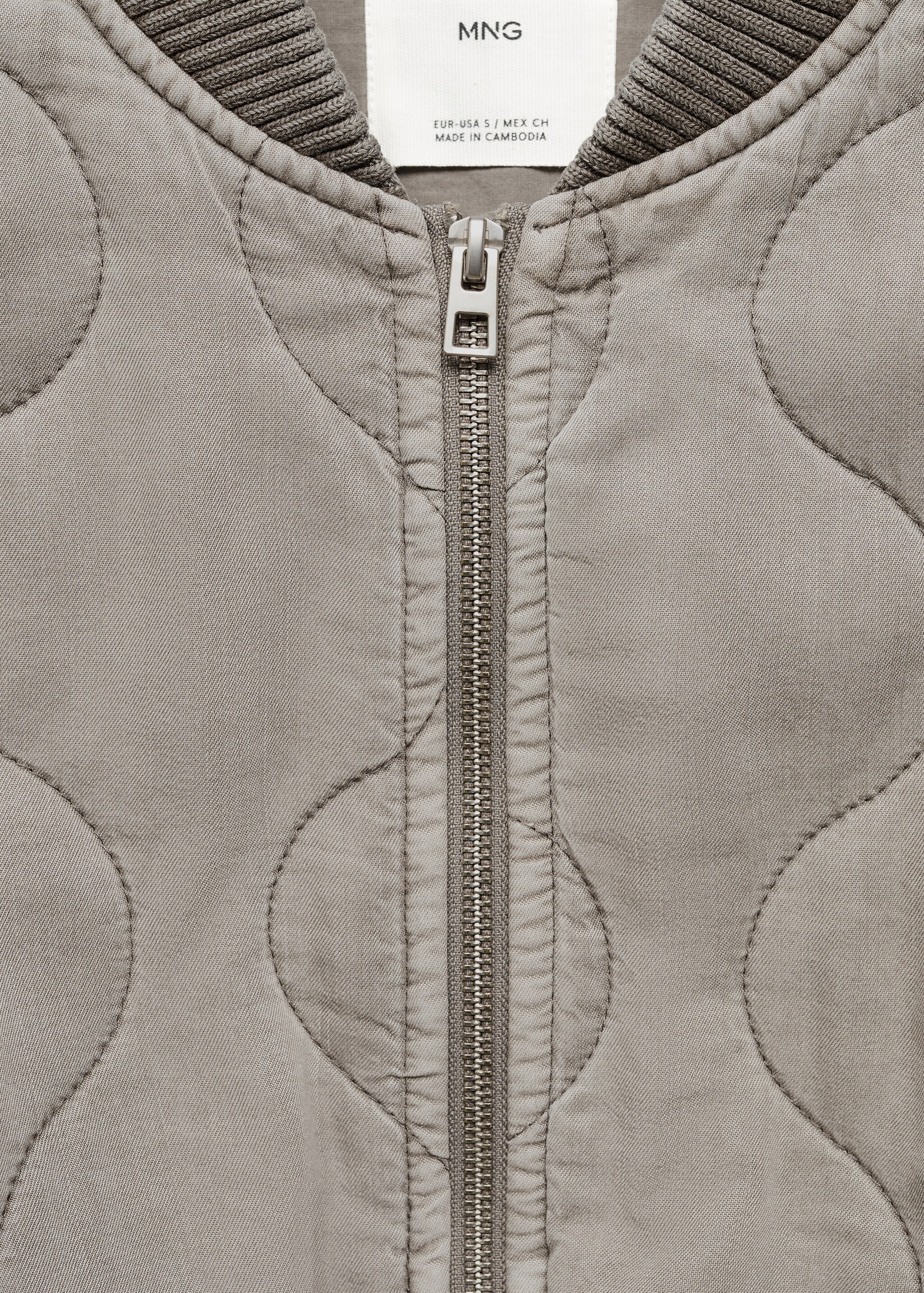 Quilted bomber jacket - Details of the article 8