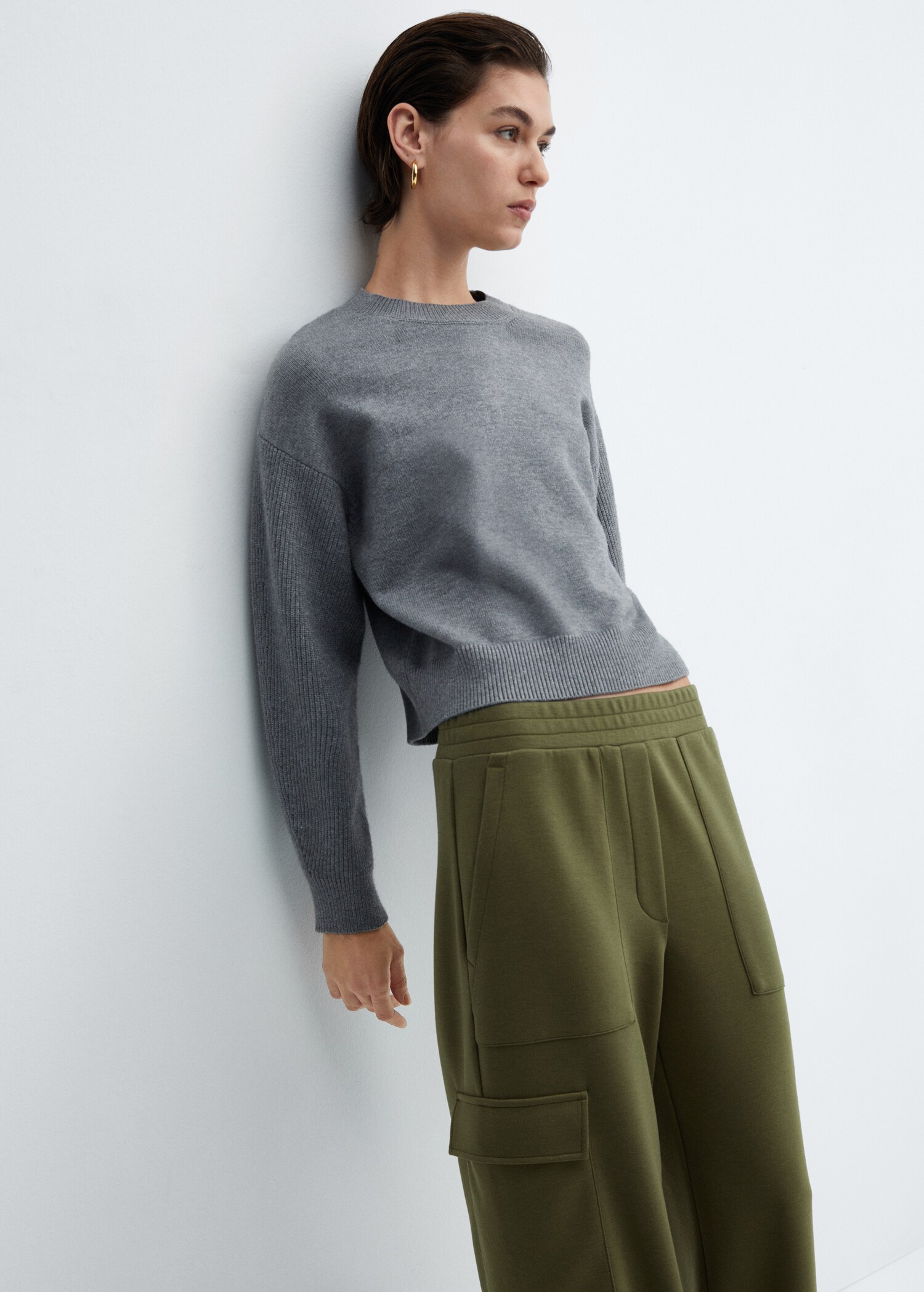 Pantalon cargo taille élastique - Détail de l'article 1