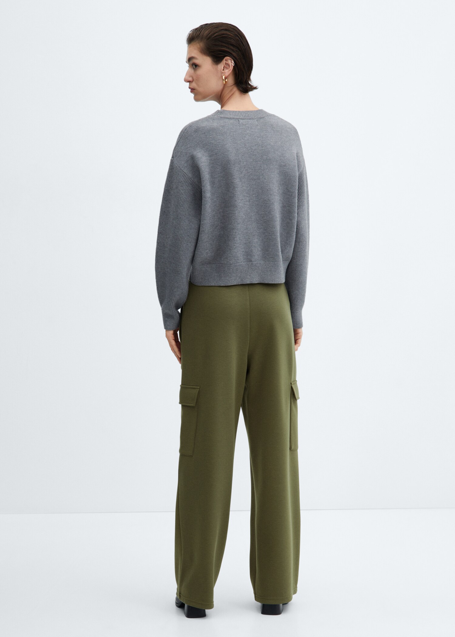 Pantalon cargo taille élastique - Verso de l’article
