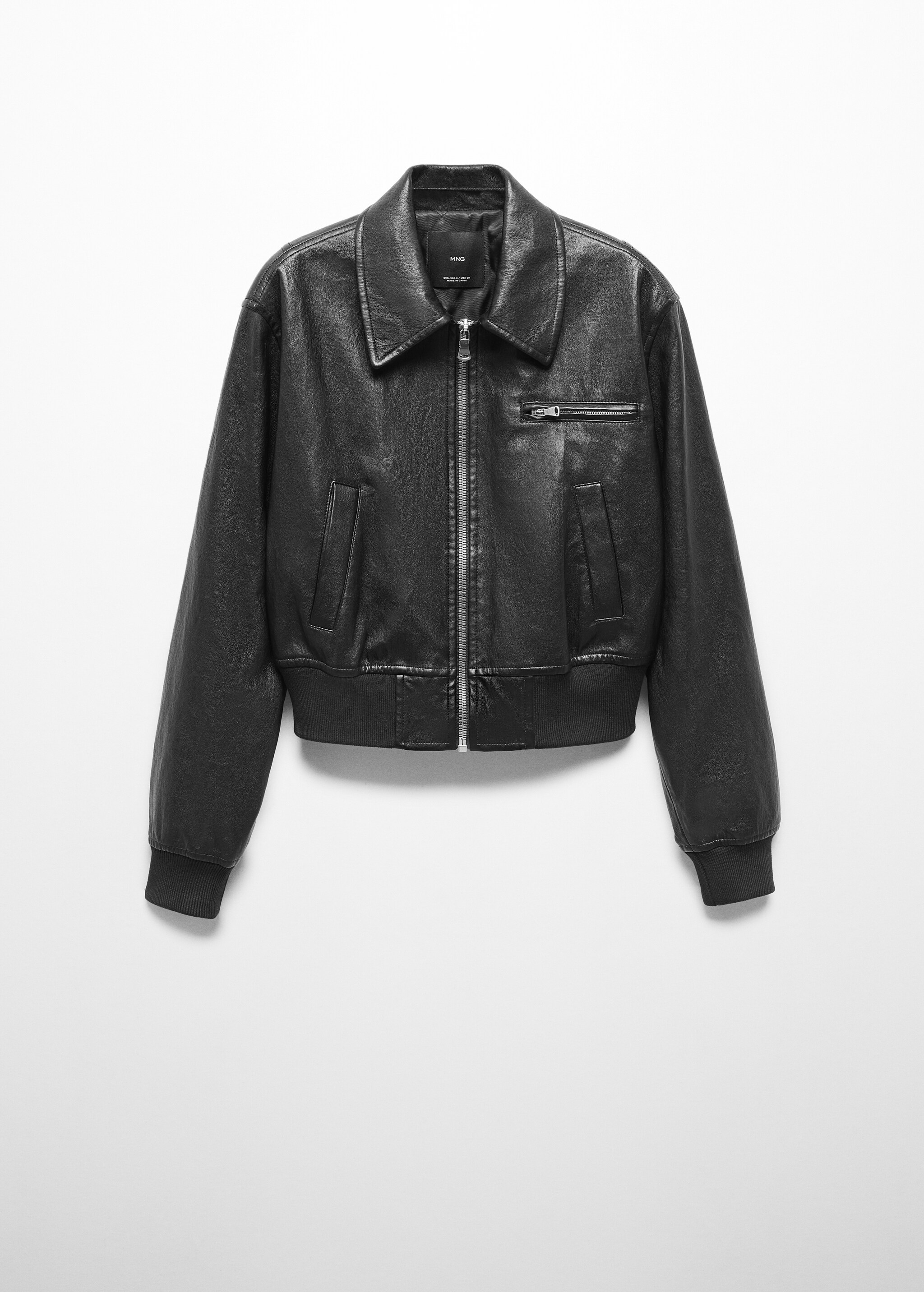 Vintage leather-effect jacket - Article without model
