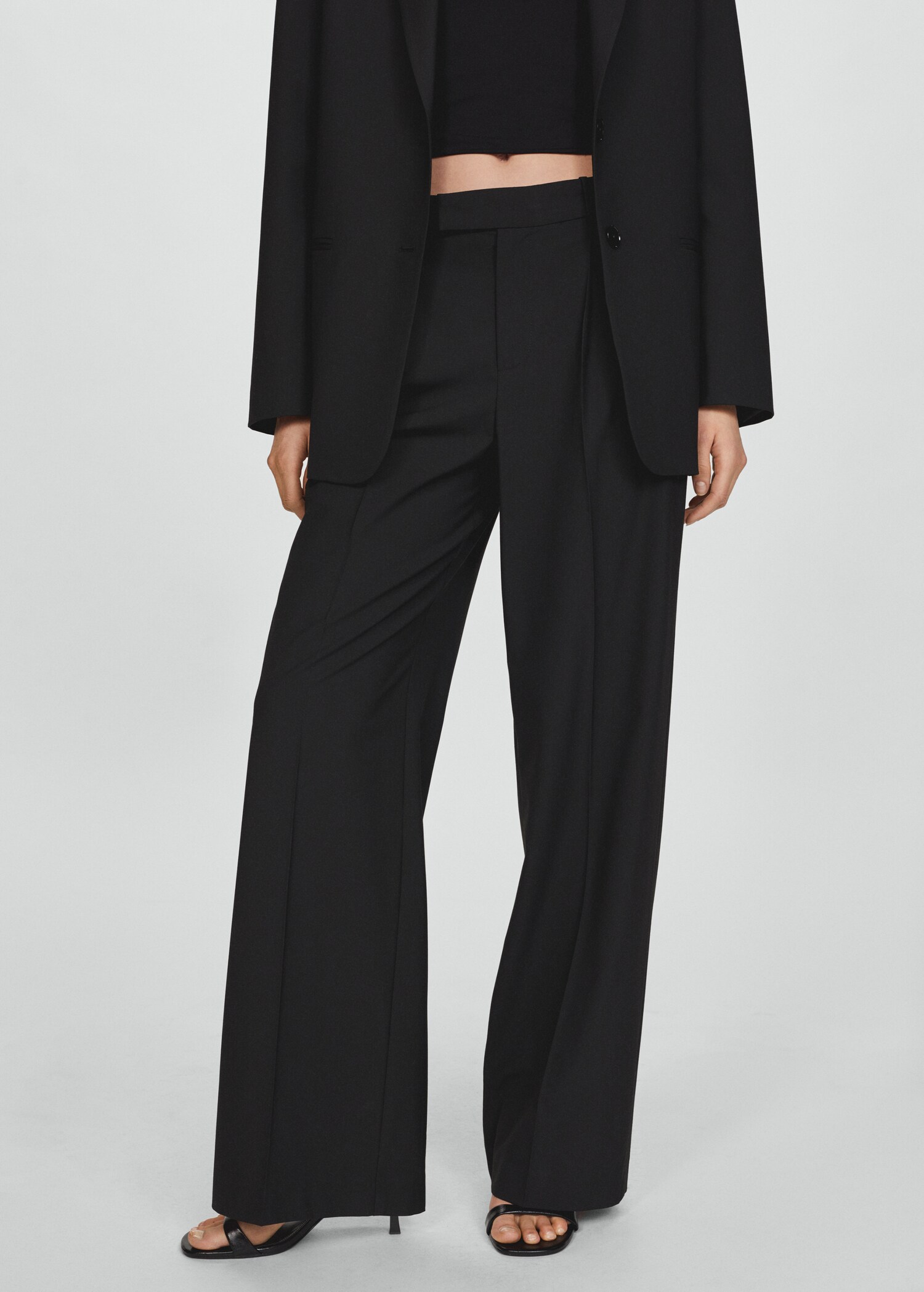 Wideleg suit trousers - Plan moyen
