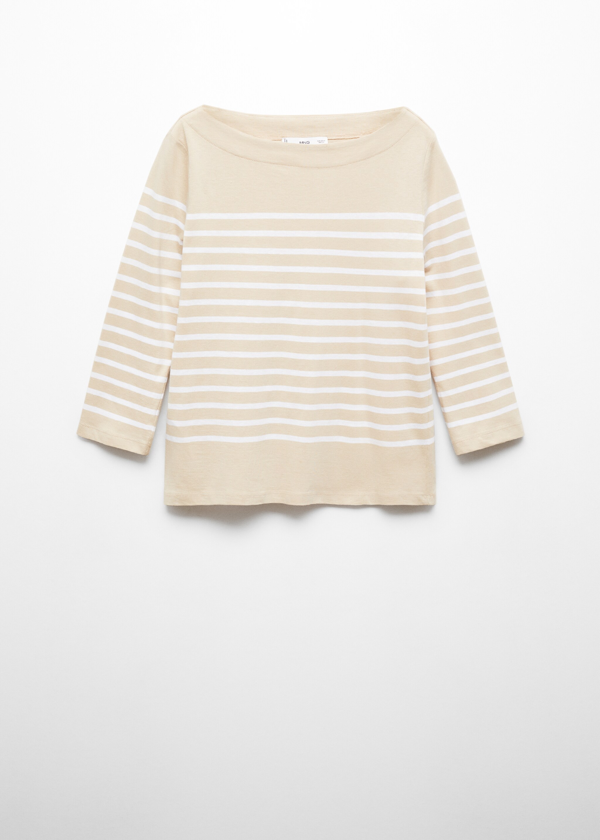 Striped boat-neck t-shirt - Article without model