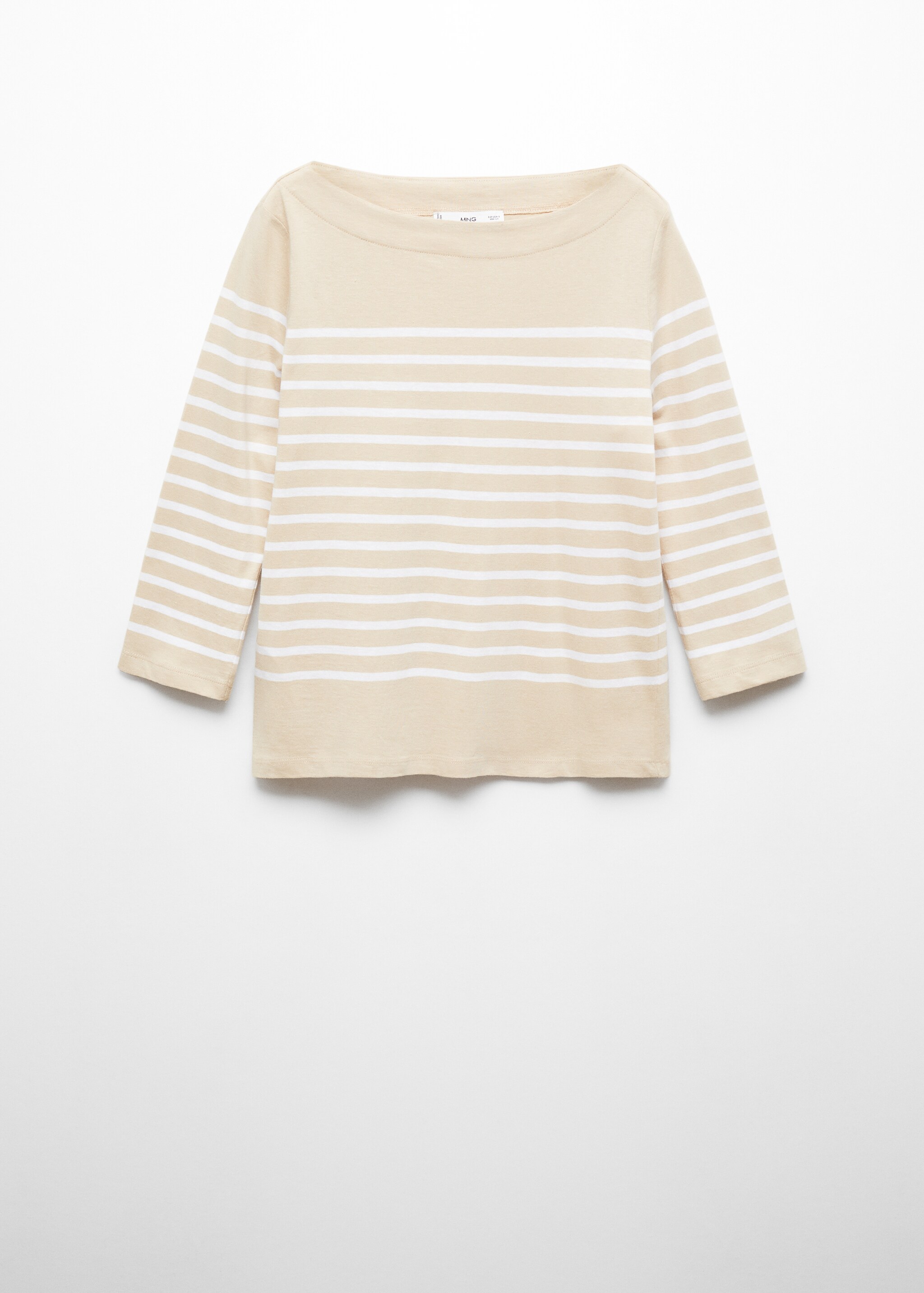 Striped boat-neck t-shirt - Article without model