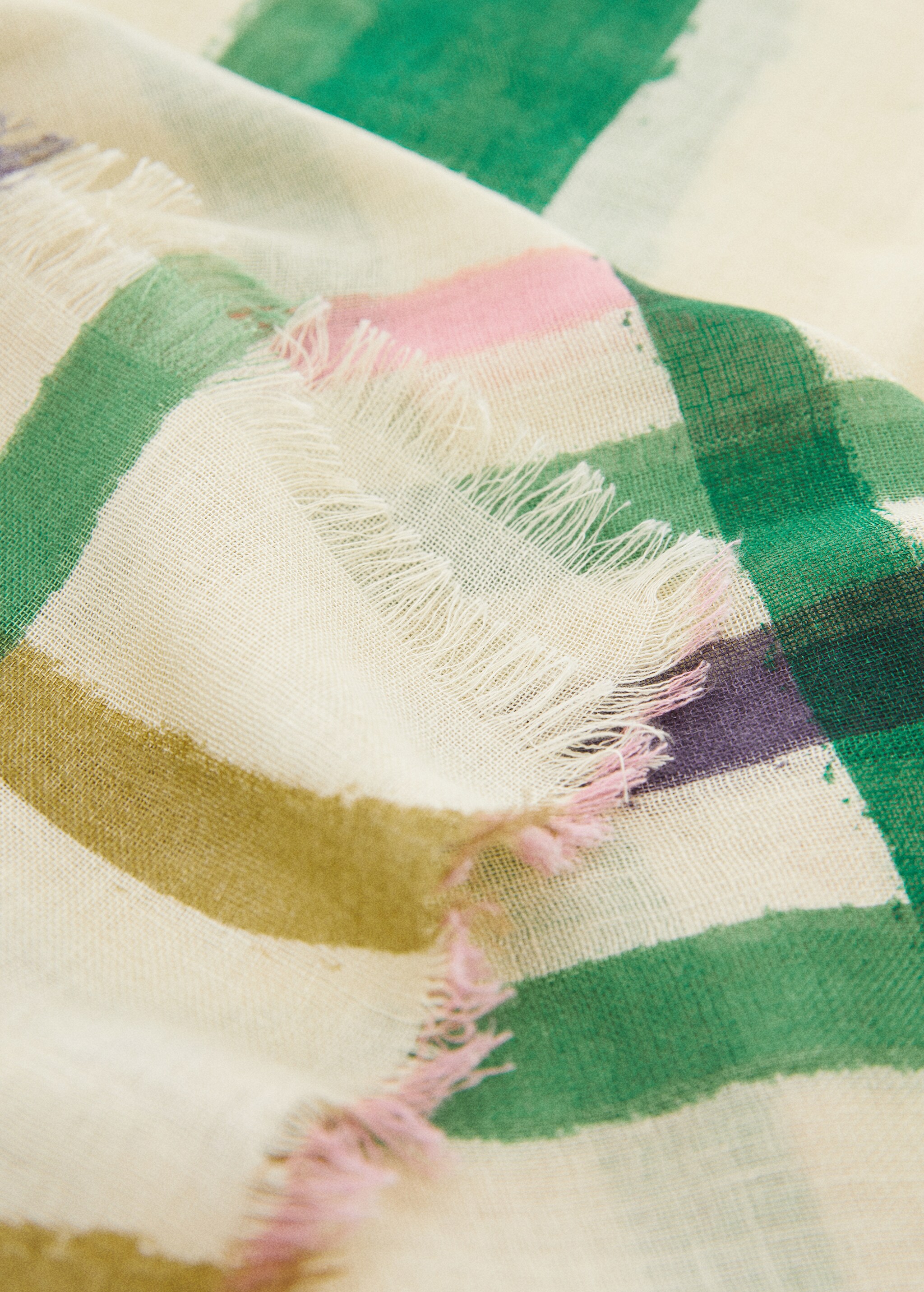 Multicolour striped scarf - Medium plane