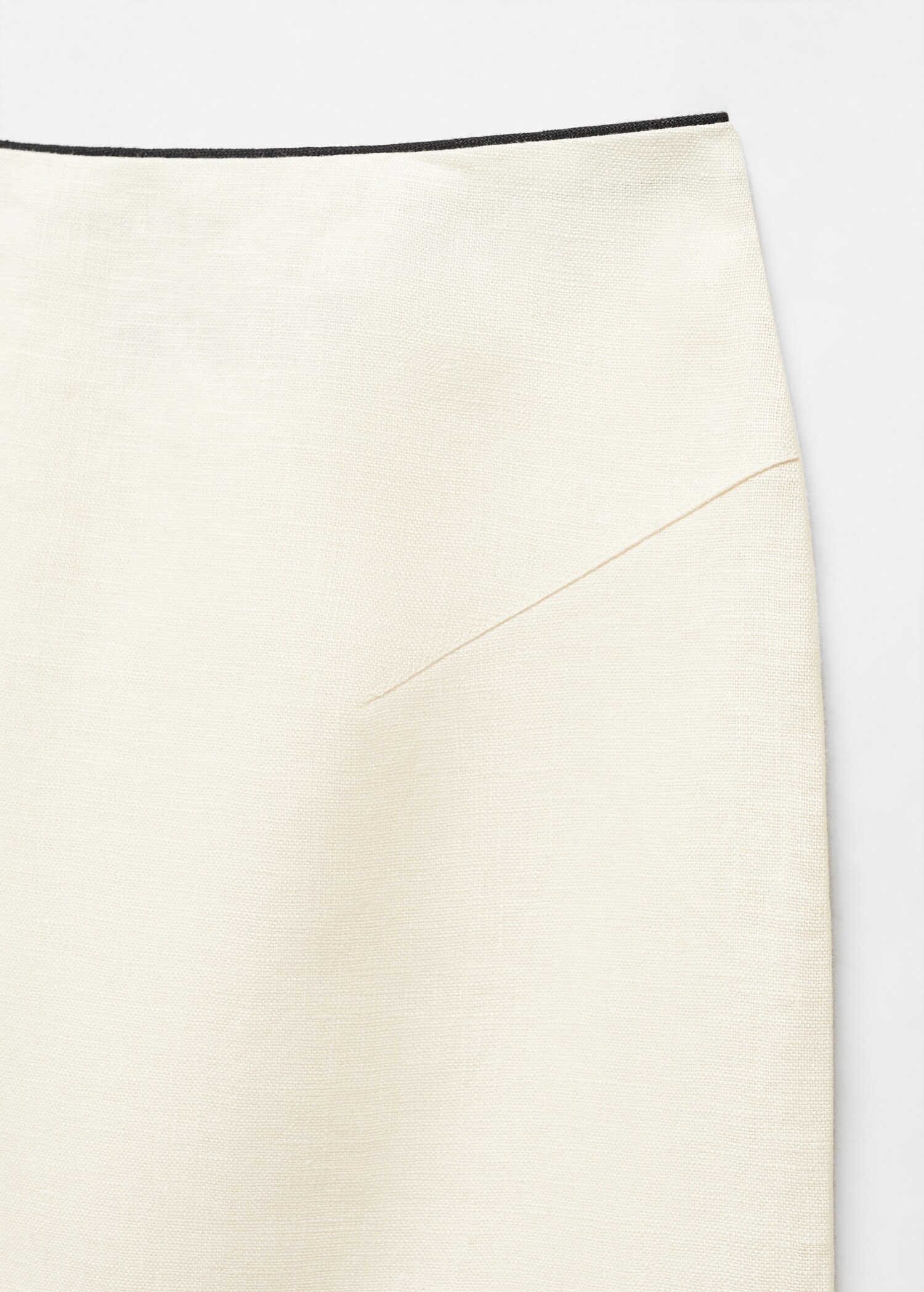 Linen skirt with slit - Details of the article 8