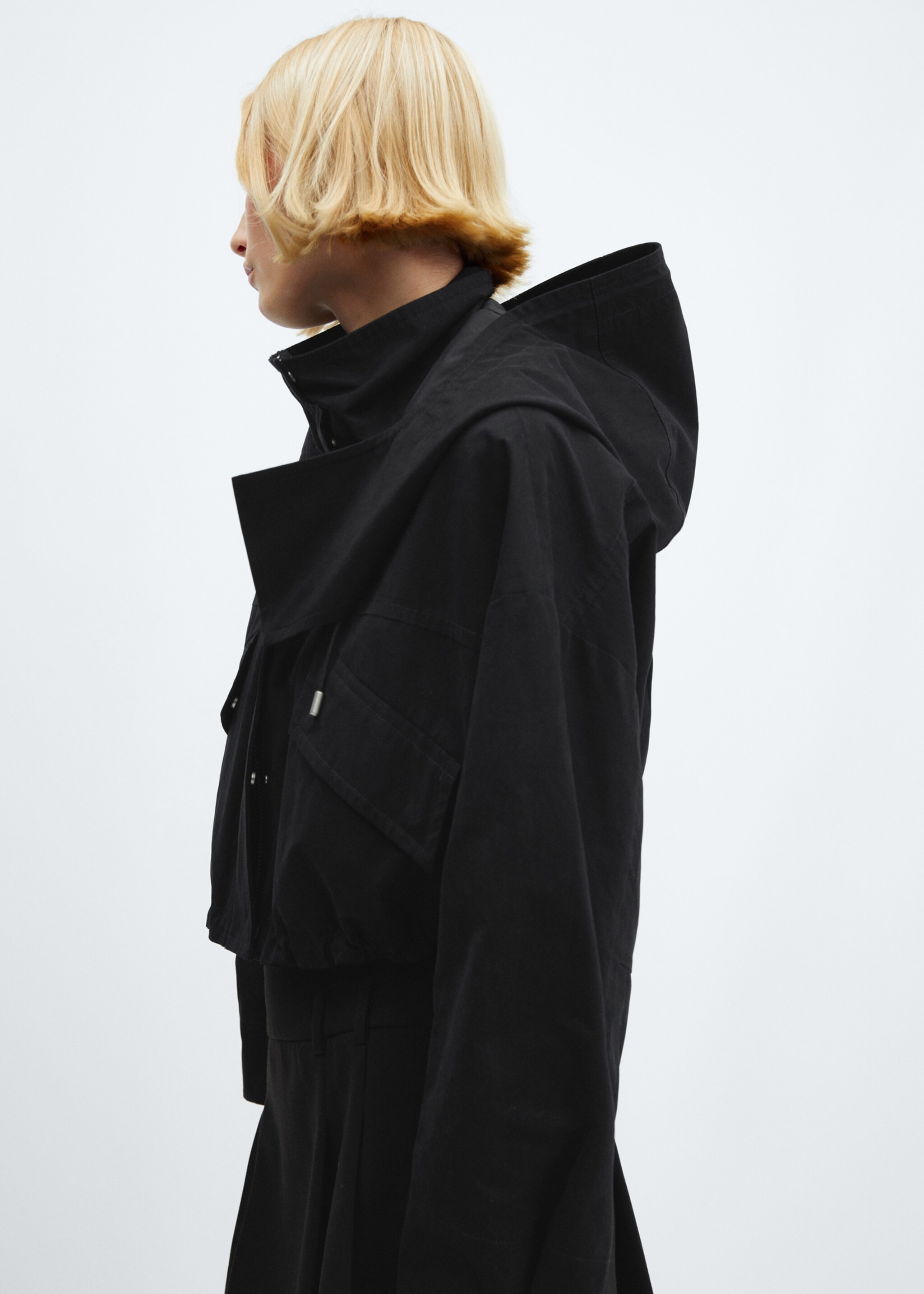 Parka crop capucha - Detalle del artículo 1