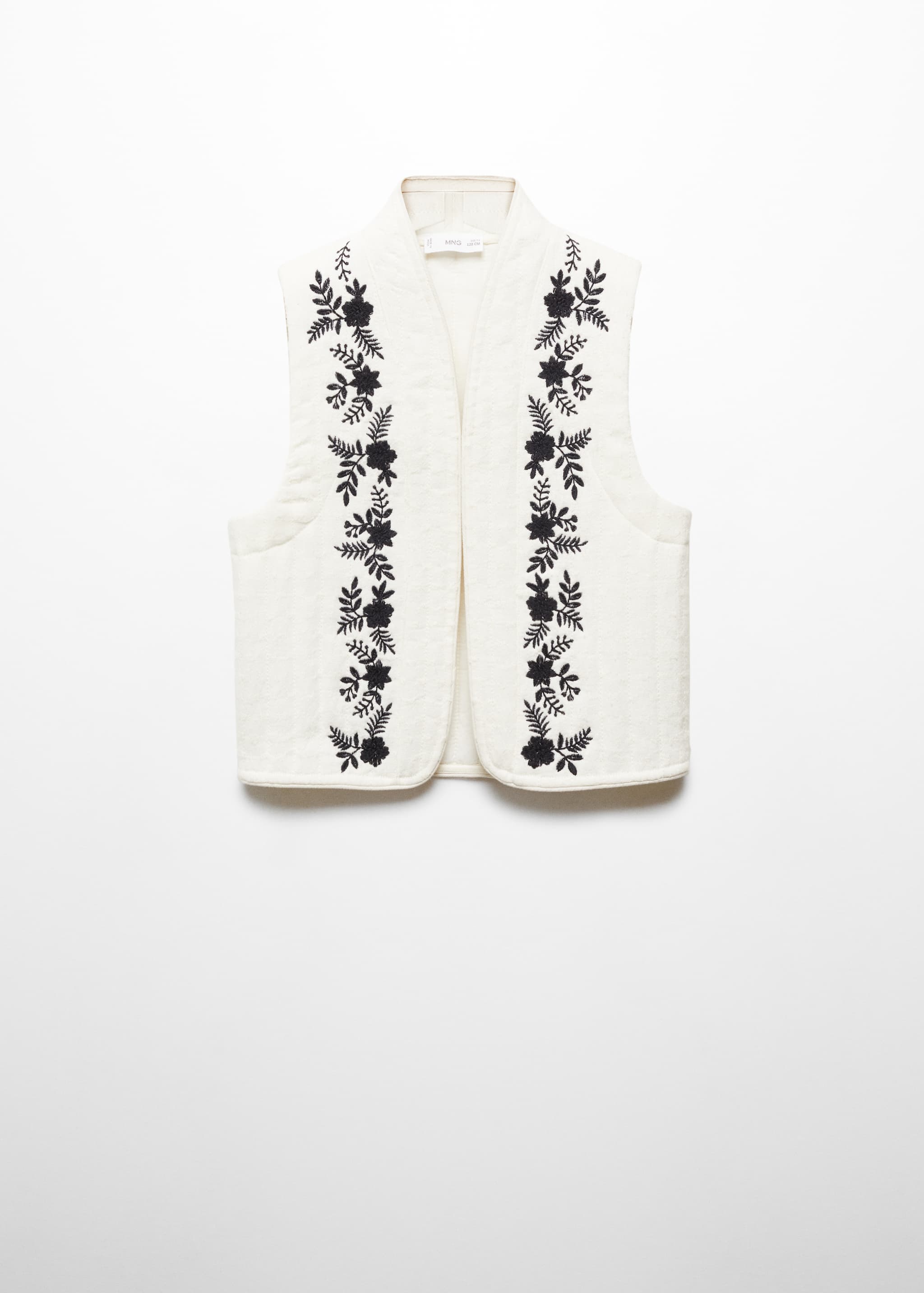 Flower embroidered vest - Article without model