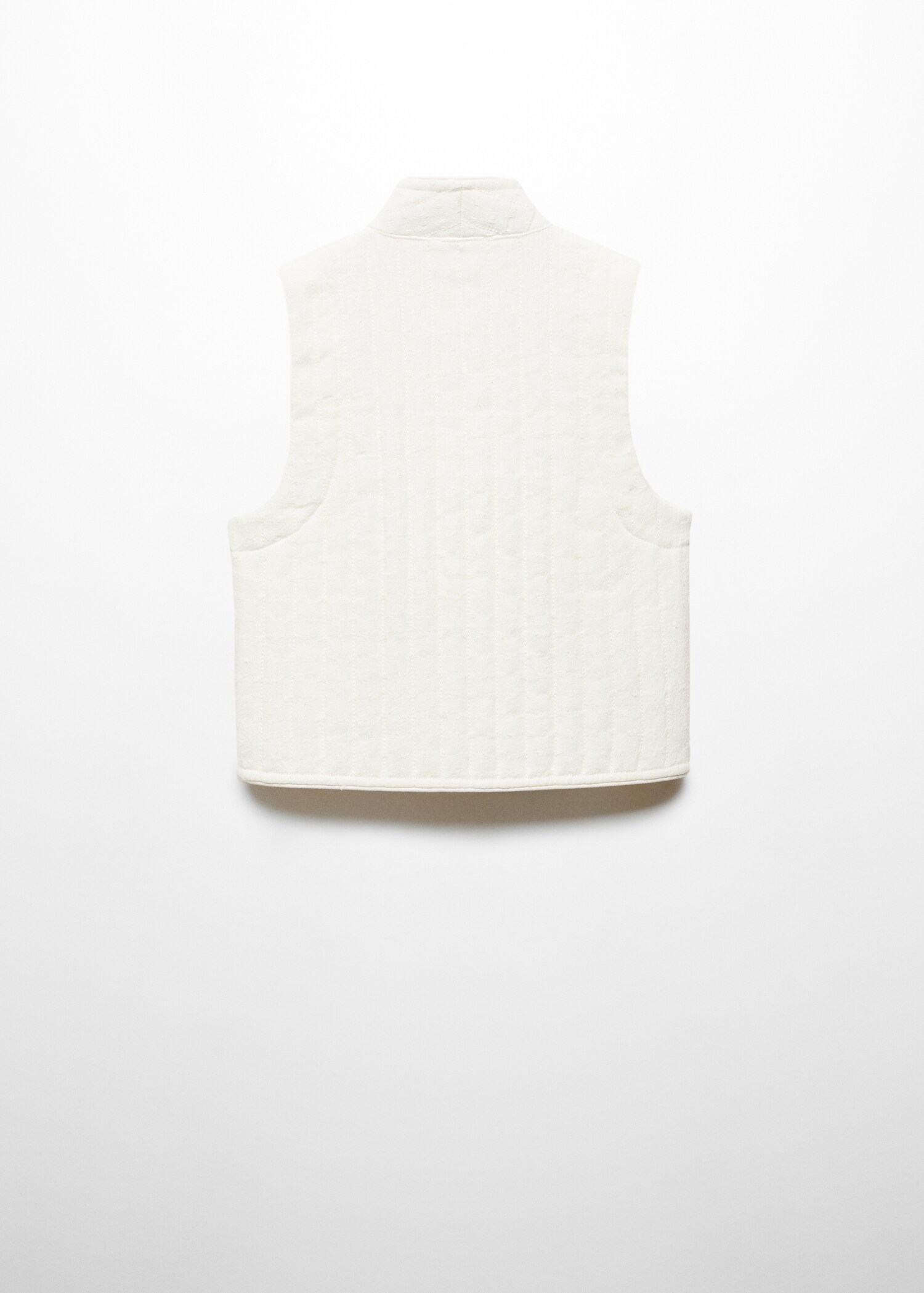 Floral-embroidered waistcoat - Reverse of the article