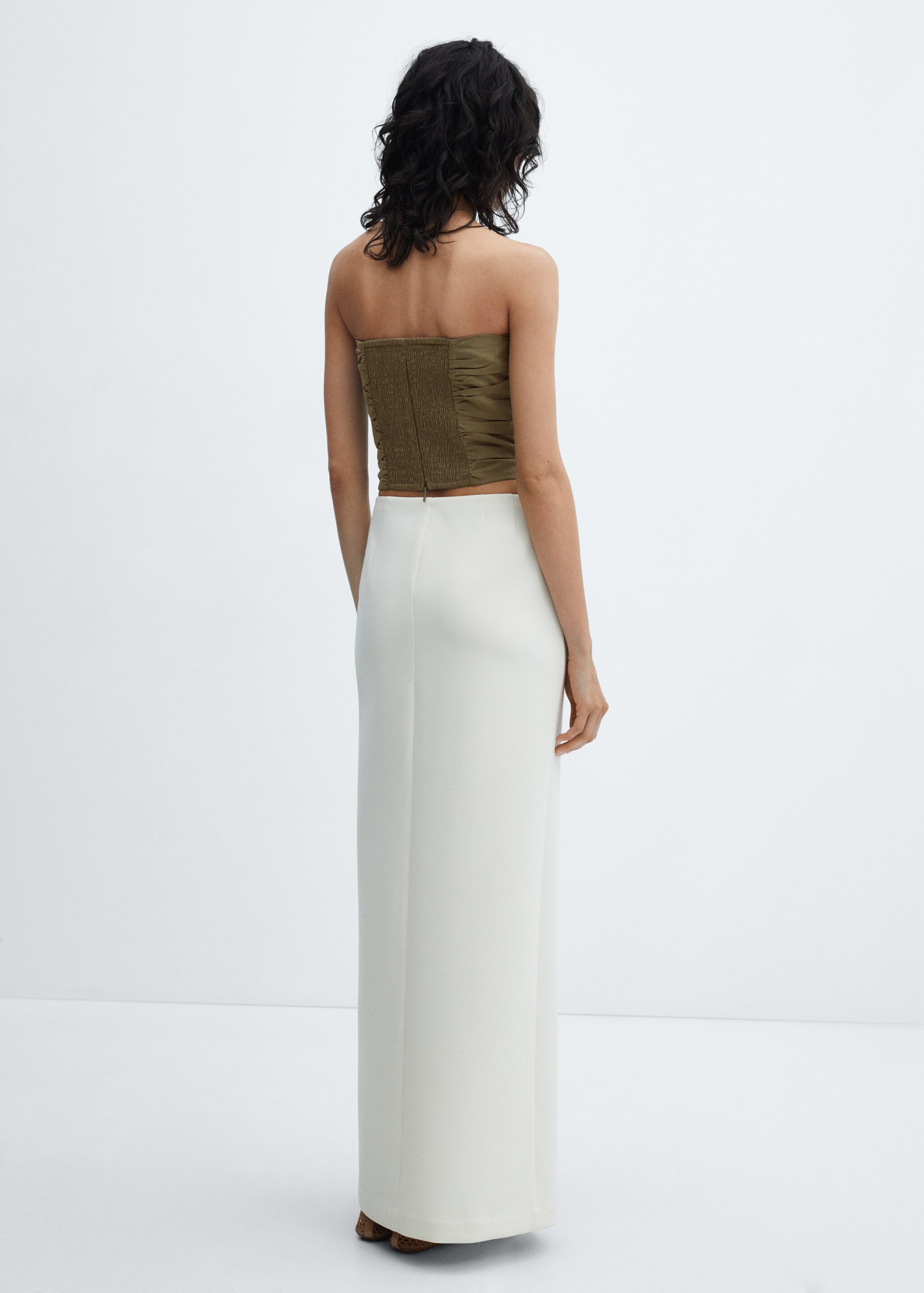 Draped crop top - Reverse of the article