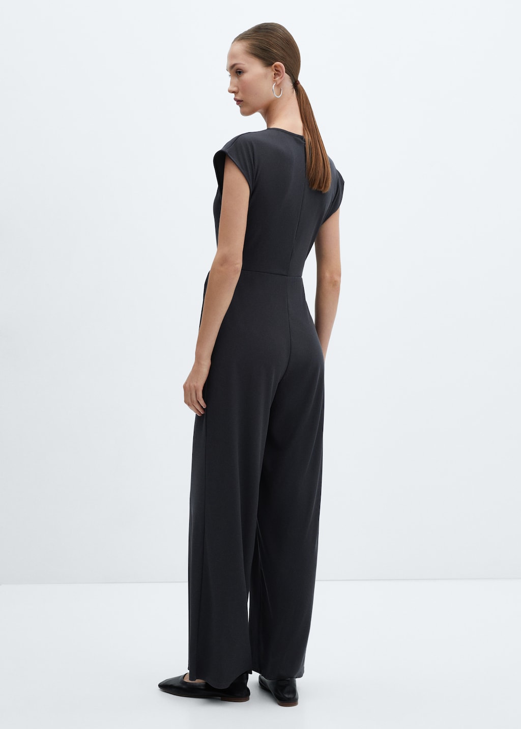 Bow long jumpsuit Women MANGO Canada