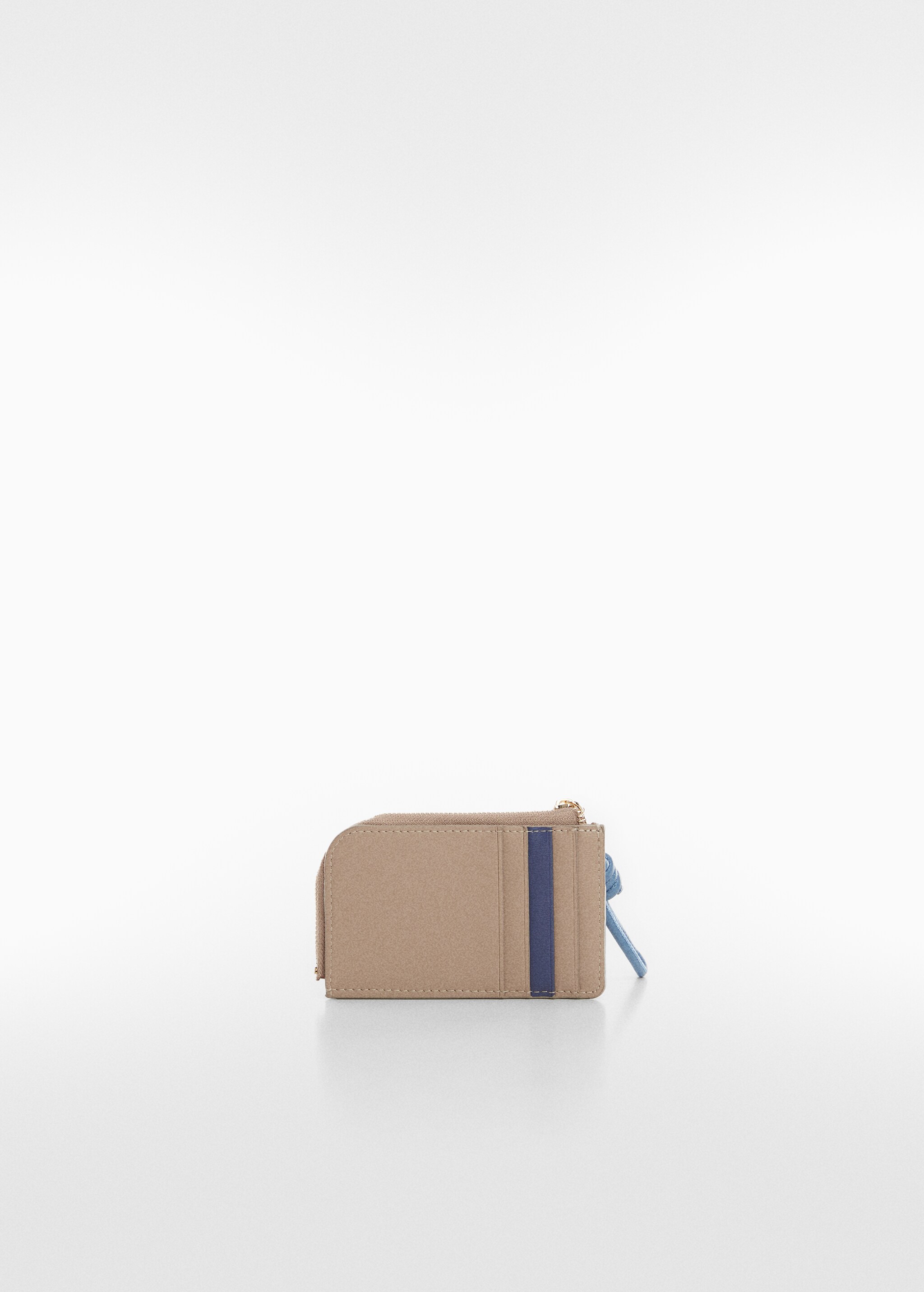 Leather-effect zipped card holder - Details of the article 1