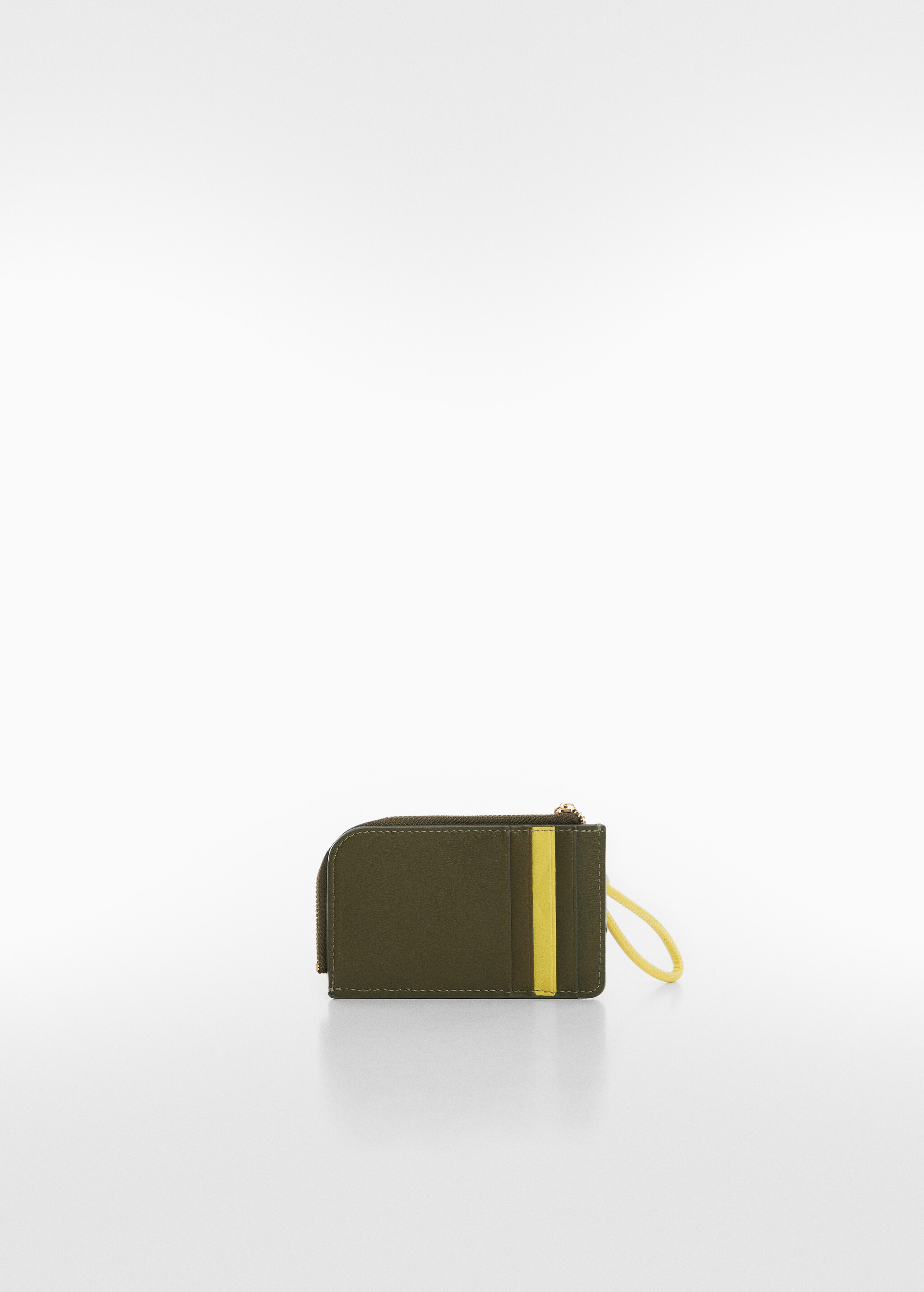 Leather-effect zipped card holder - Details of the article 1