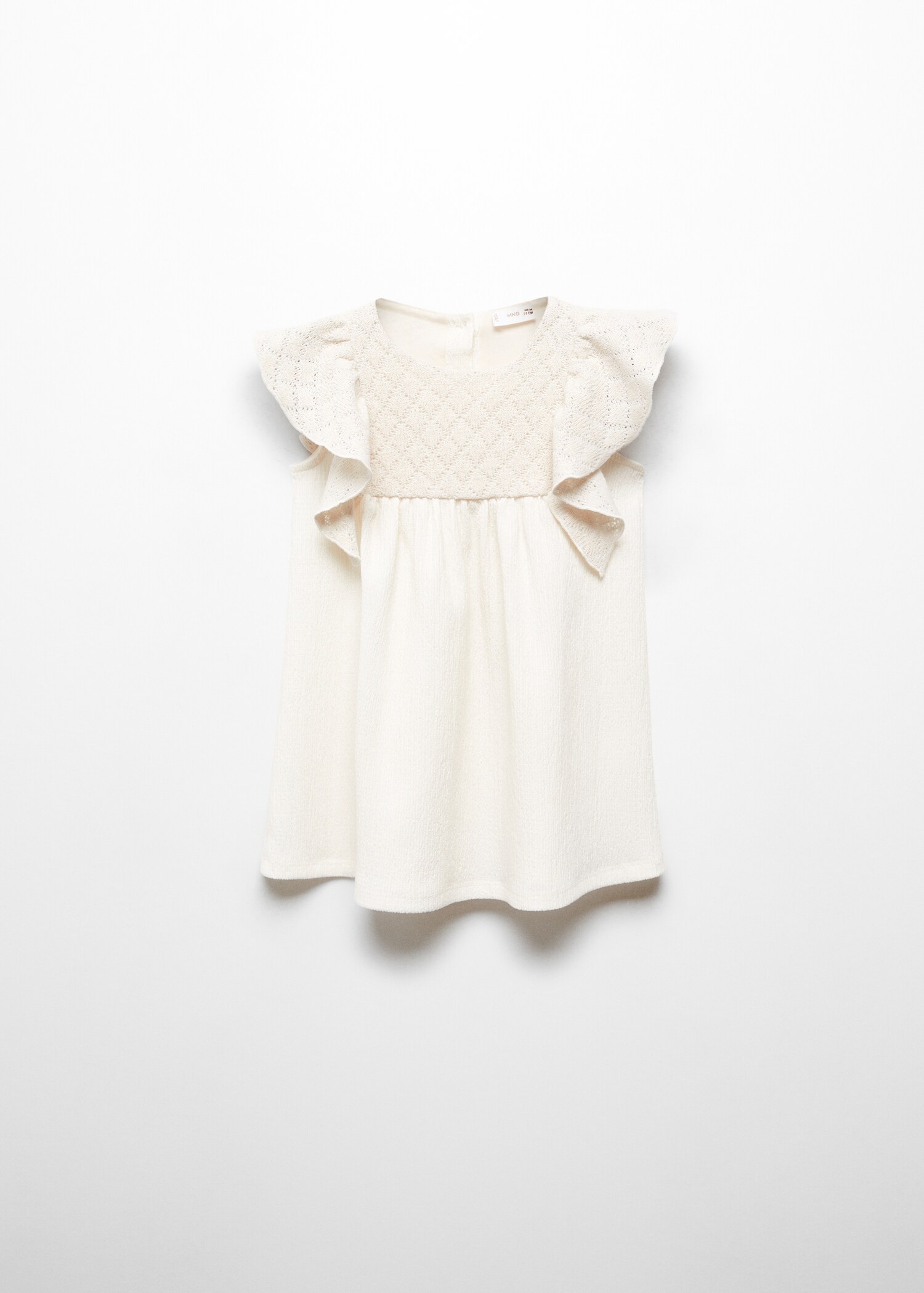 Textured cotton-blend dress - Article without model