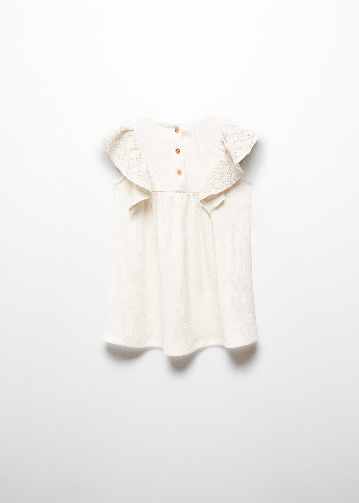 Textured cotton-blend dress - Reverse of the article