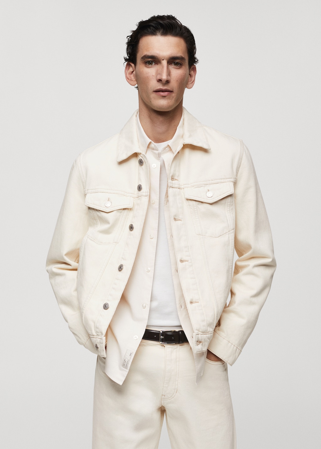 Pocketed denim jacket Men MANGO China - Main Image