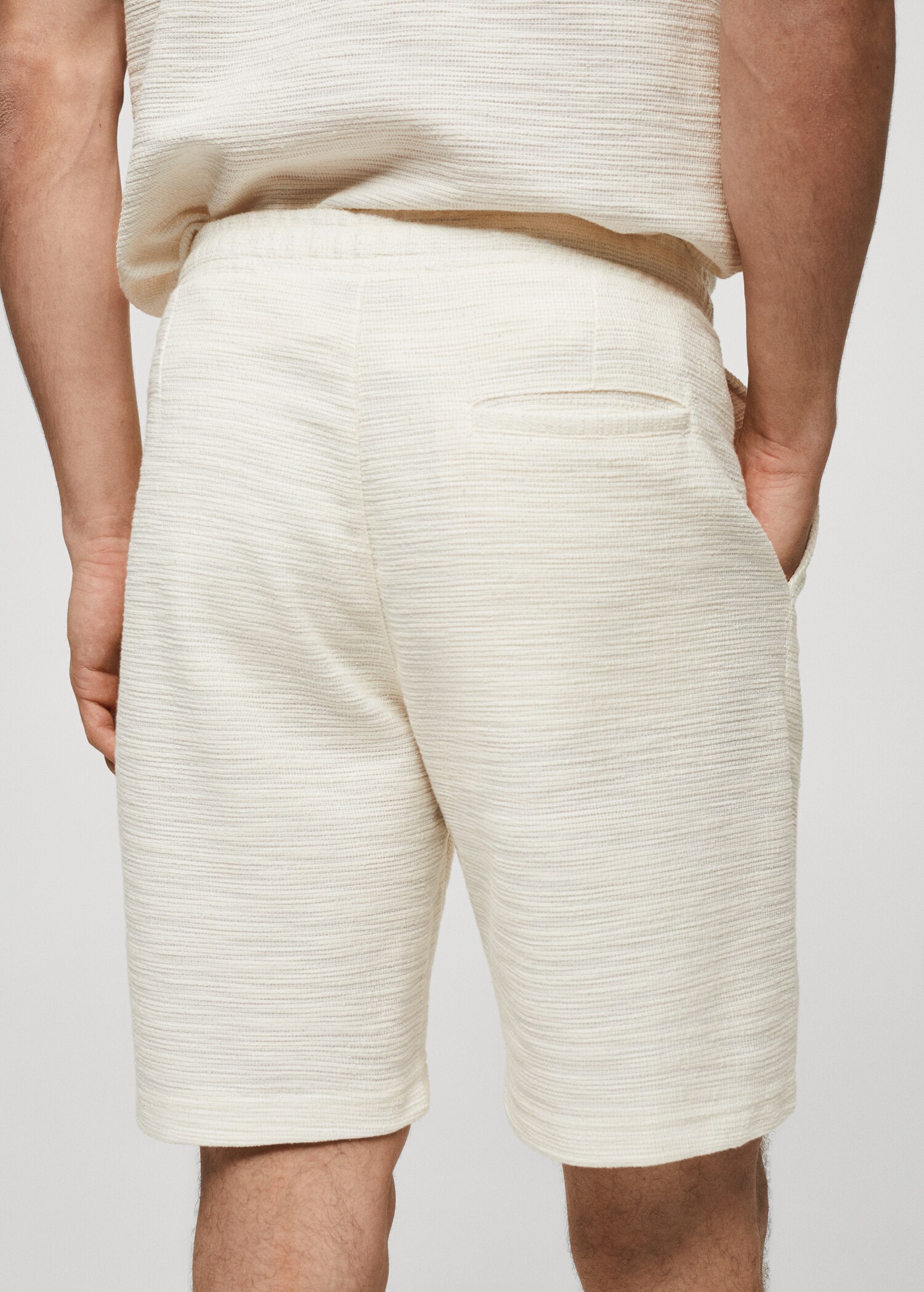 Bermuda coton texturé - Détail de l'article 4